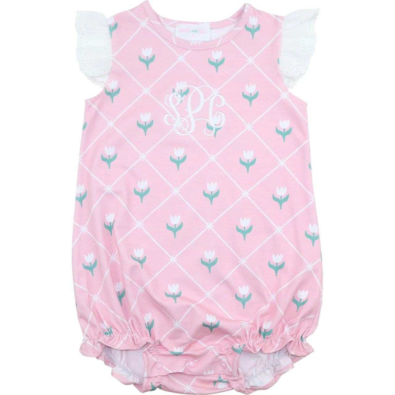 Floral Knit Eyelet Bubble