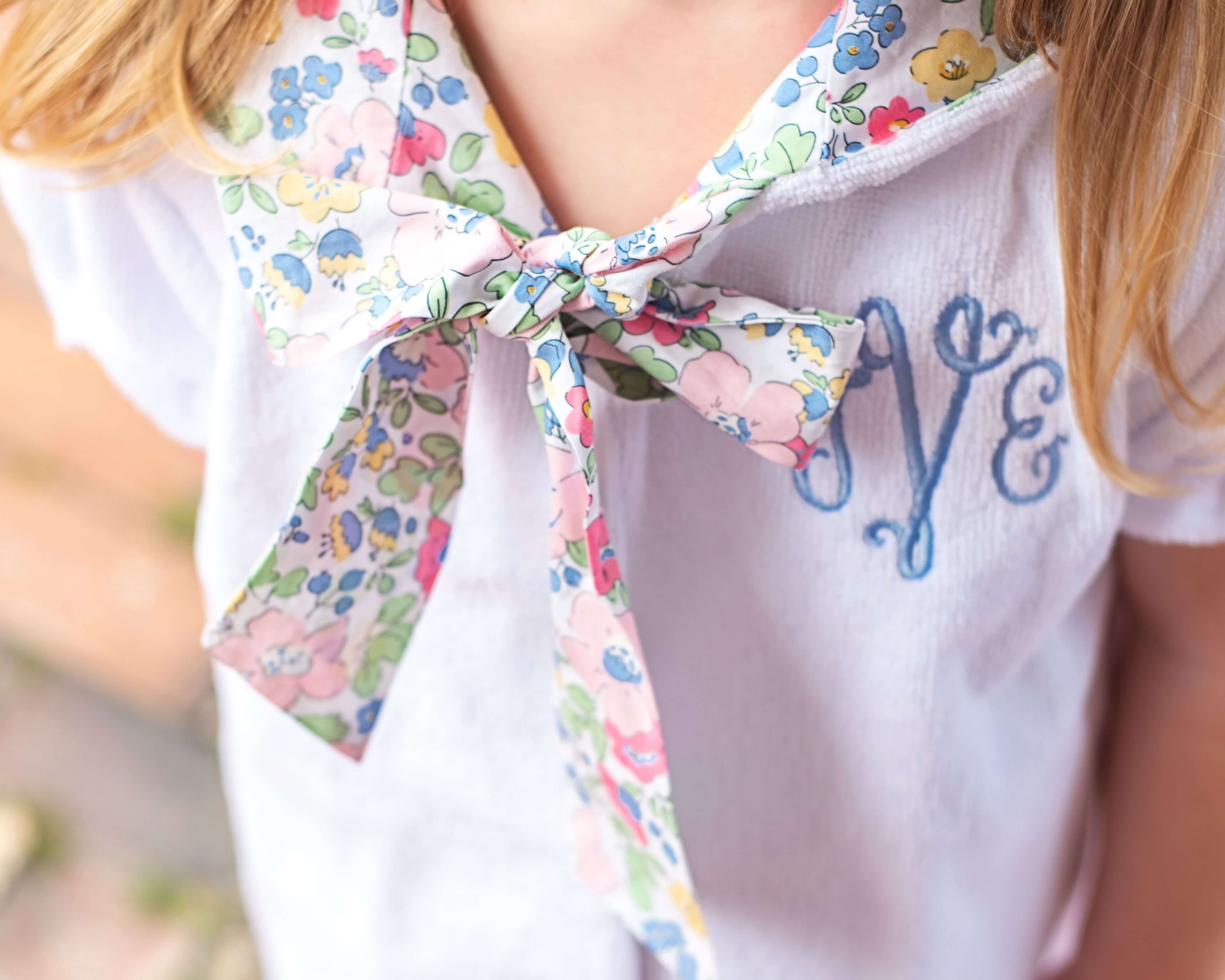 Floral Lined Terry Coverup - Image 3