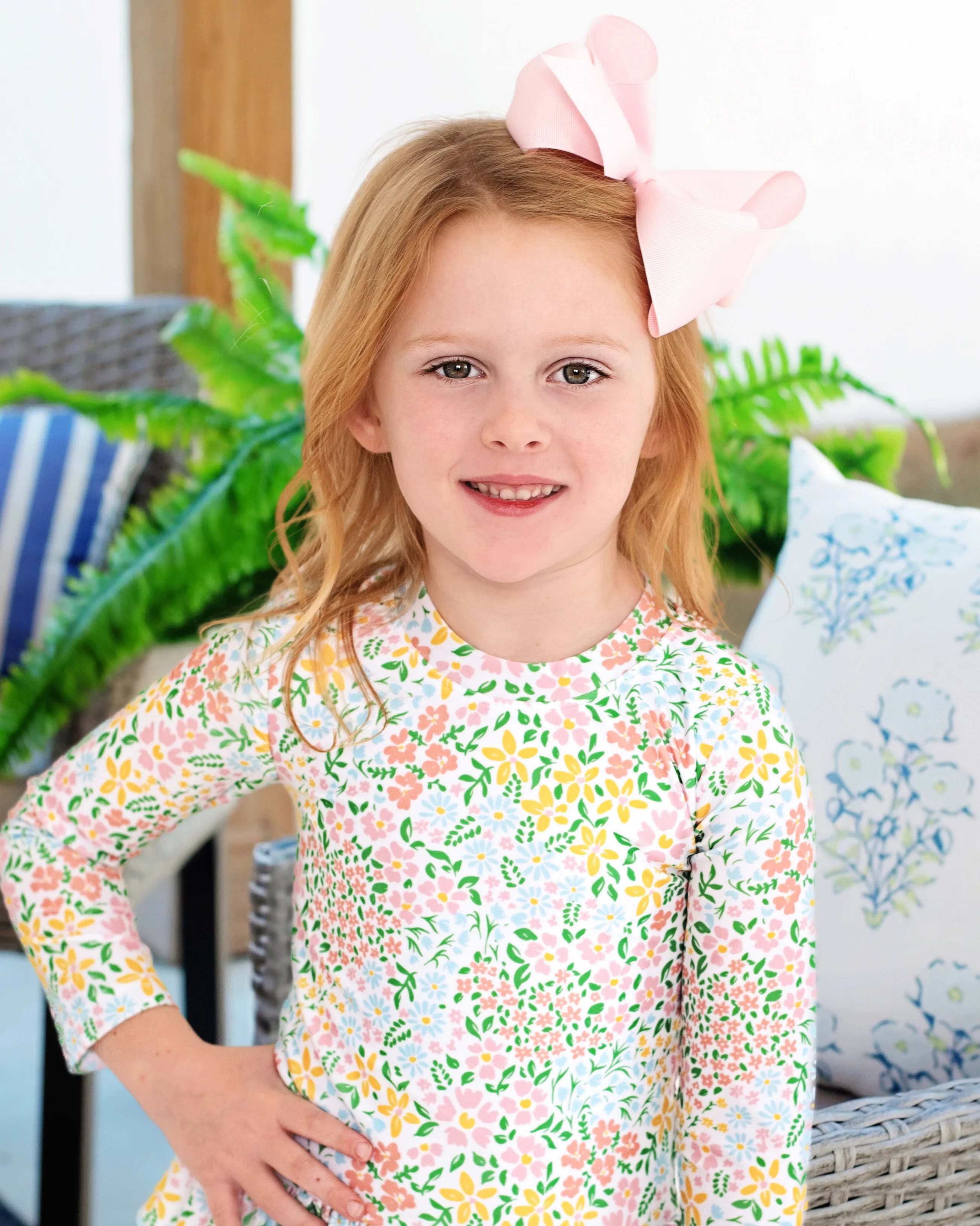 Pastel Floral Swimsuit - Image 2