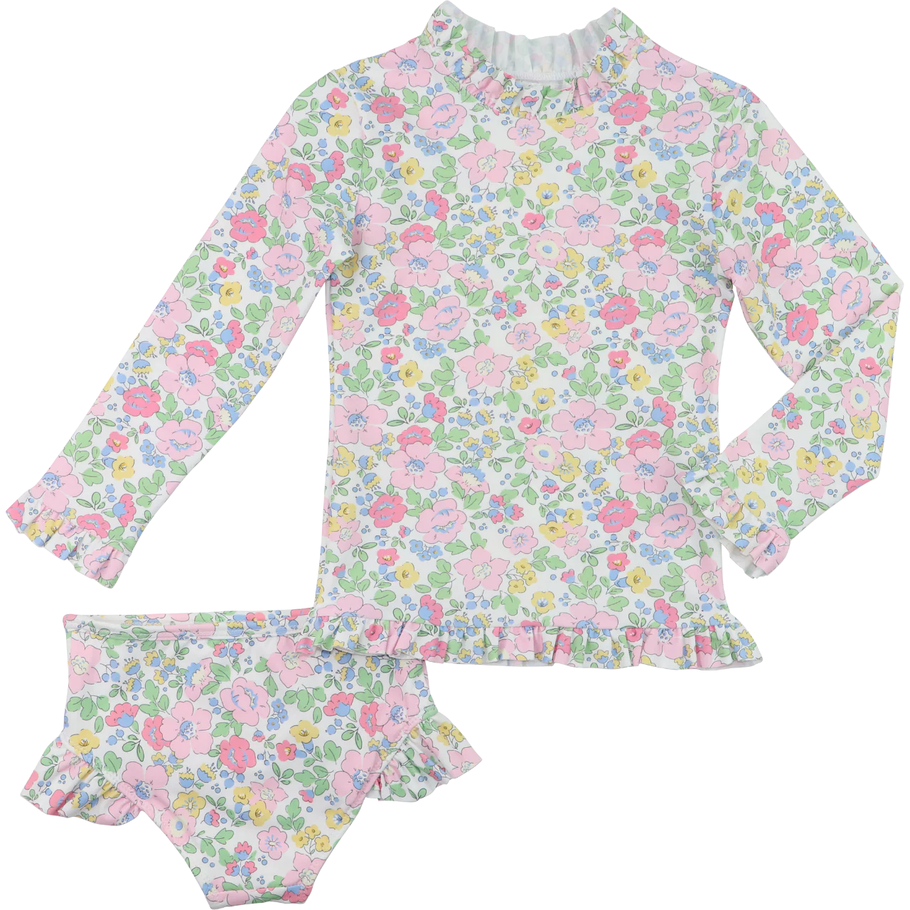 Floral Lycra Swim Set