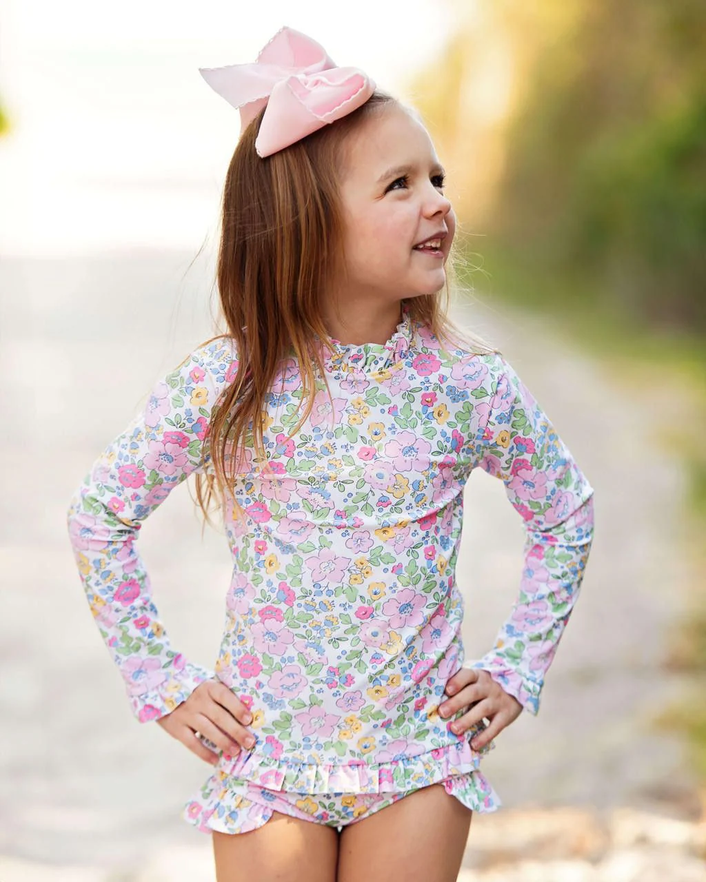 Floral Lycra Swim Set - Image 2