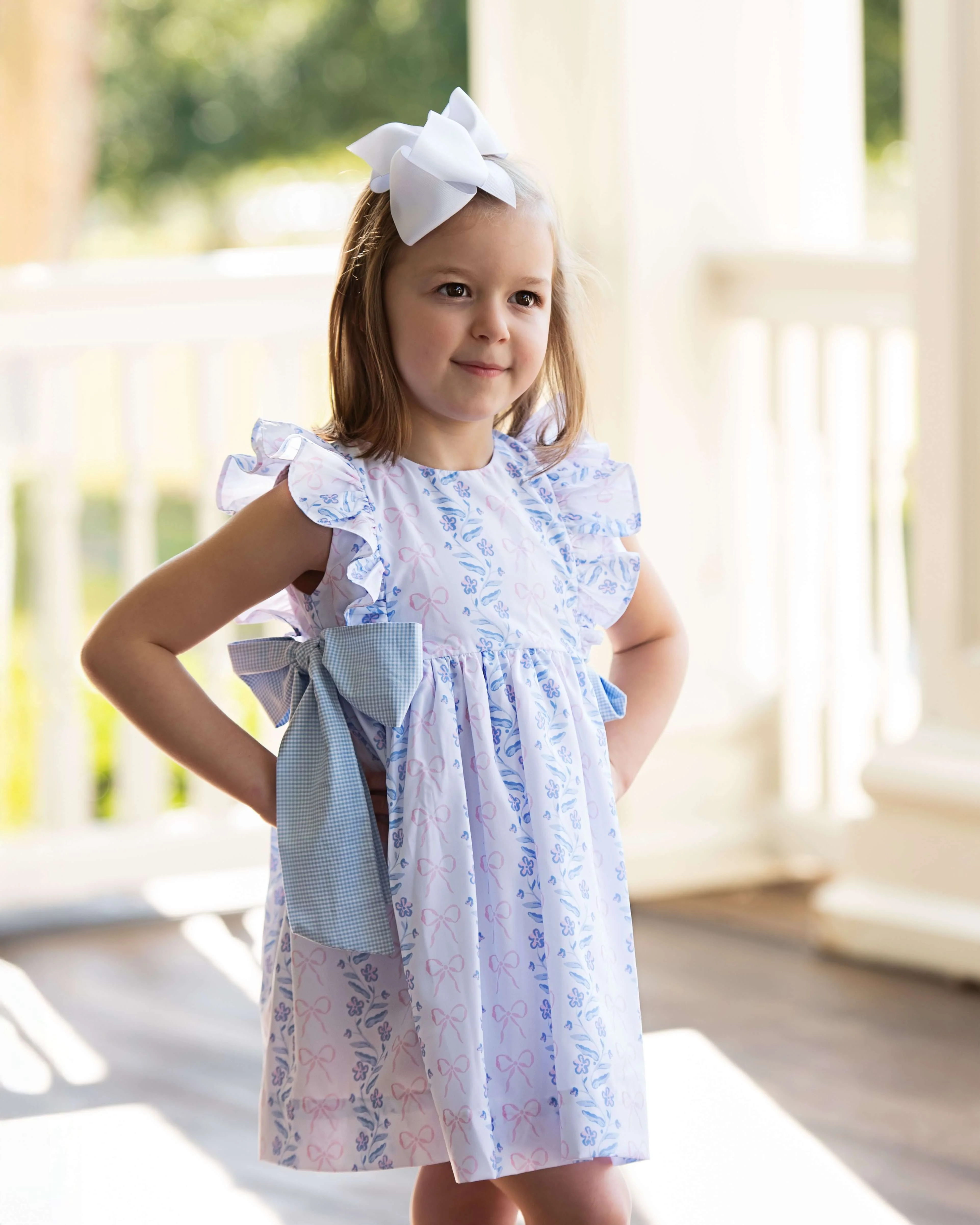 Floral Print Bow Dress - Image 2
