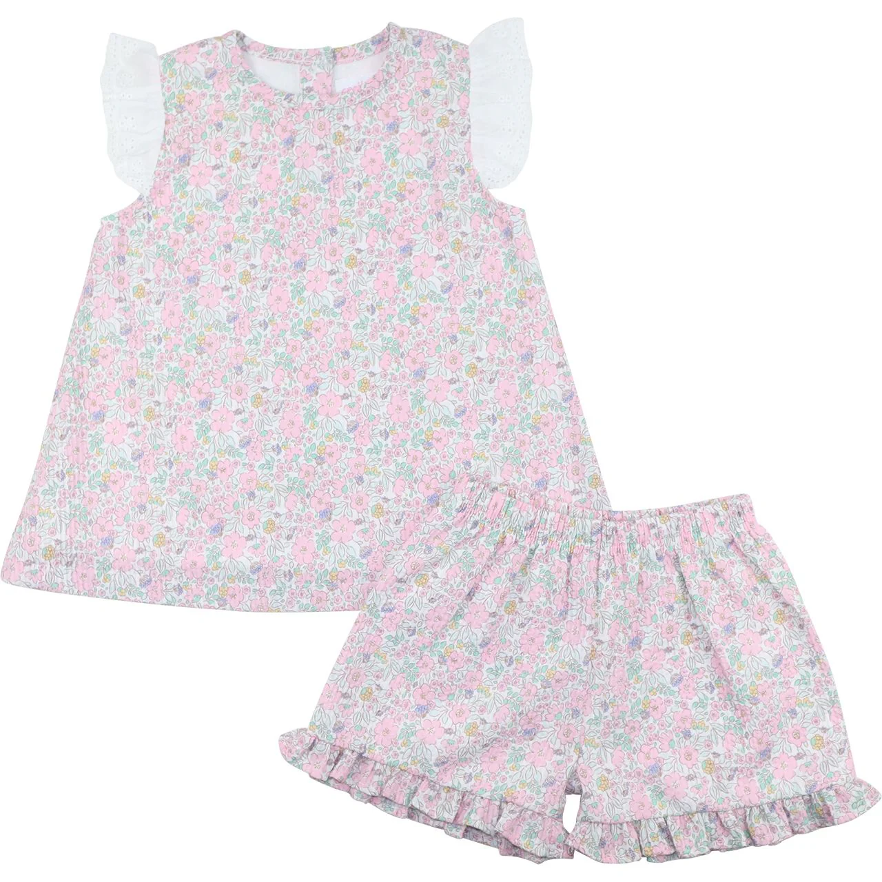 Floral Seersucker Short Set - Image 2