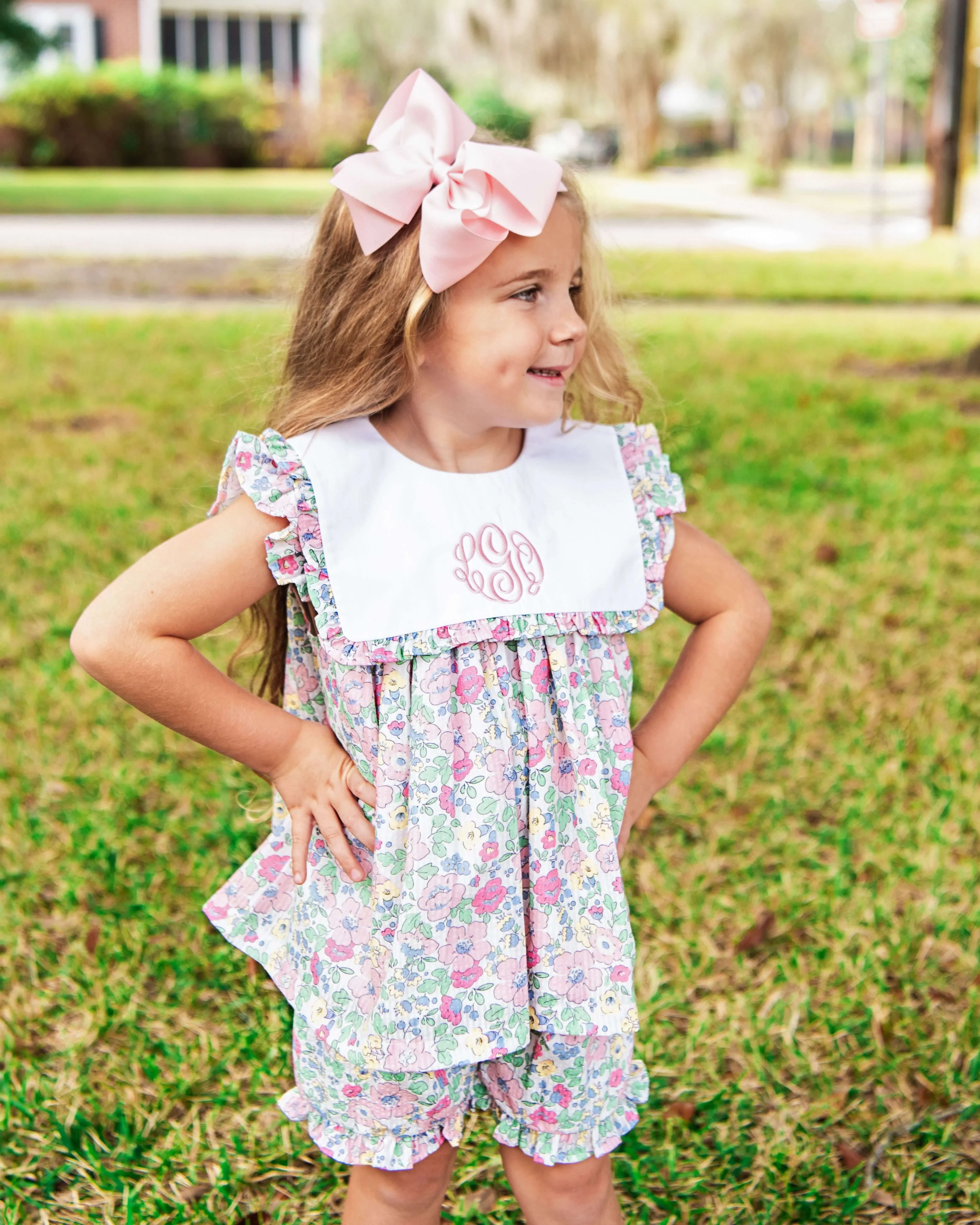 Floral Seersucker Short Set - Image 2
