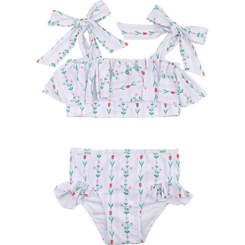 Floral Striped Bikini