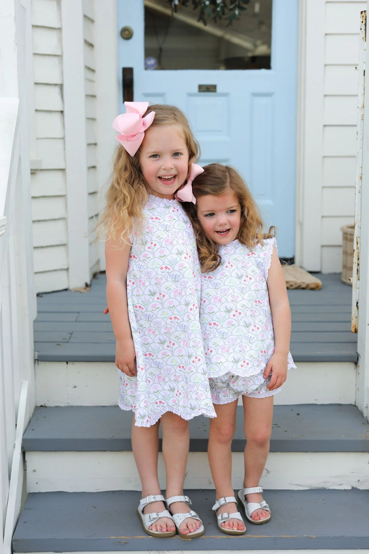 Garden Print Scalloped Diaper Set - Image 3