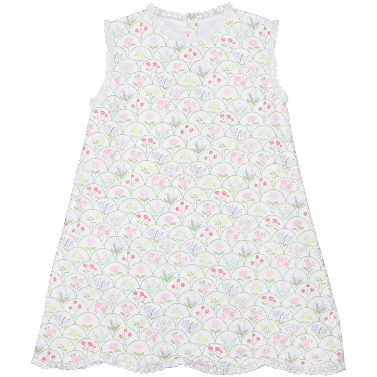 Garden Print Scalloped Dress - Image 4