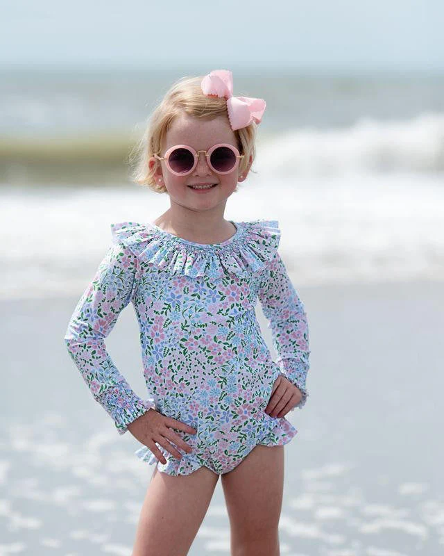 Floral Smocked Swimsuit - Image 2