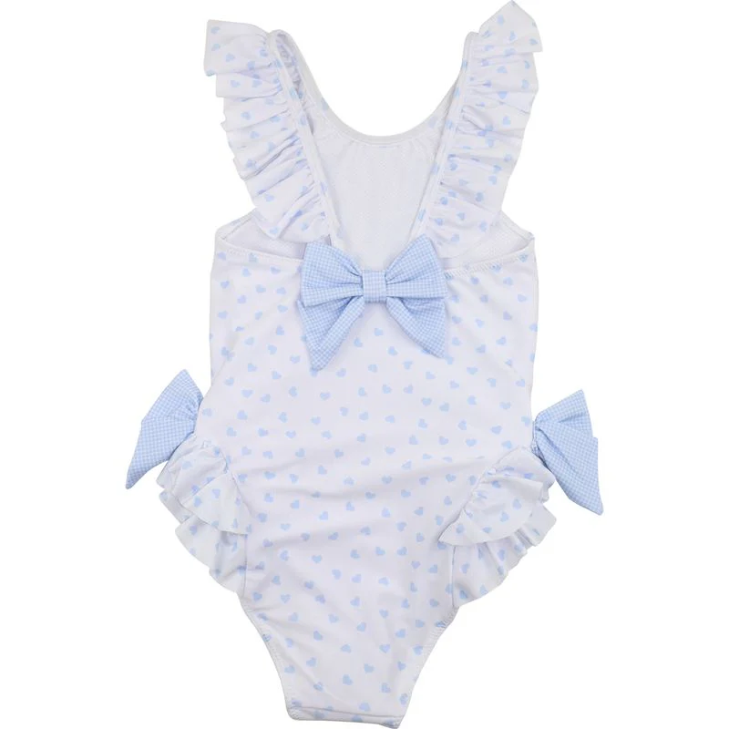 Heart Print Bow Swimsuit - Image 3