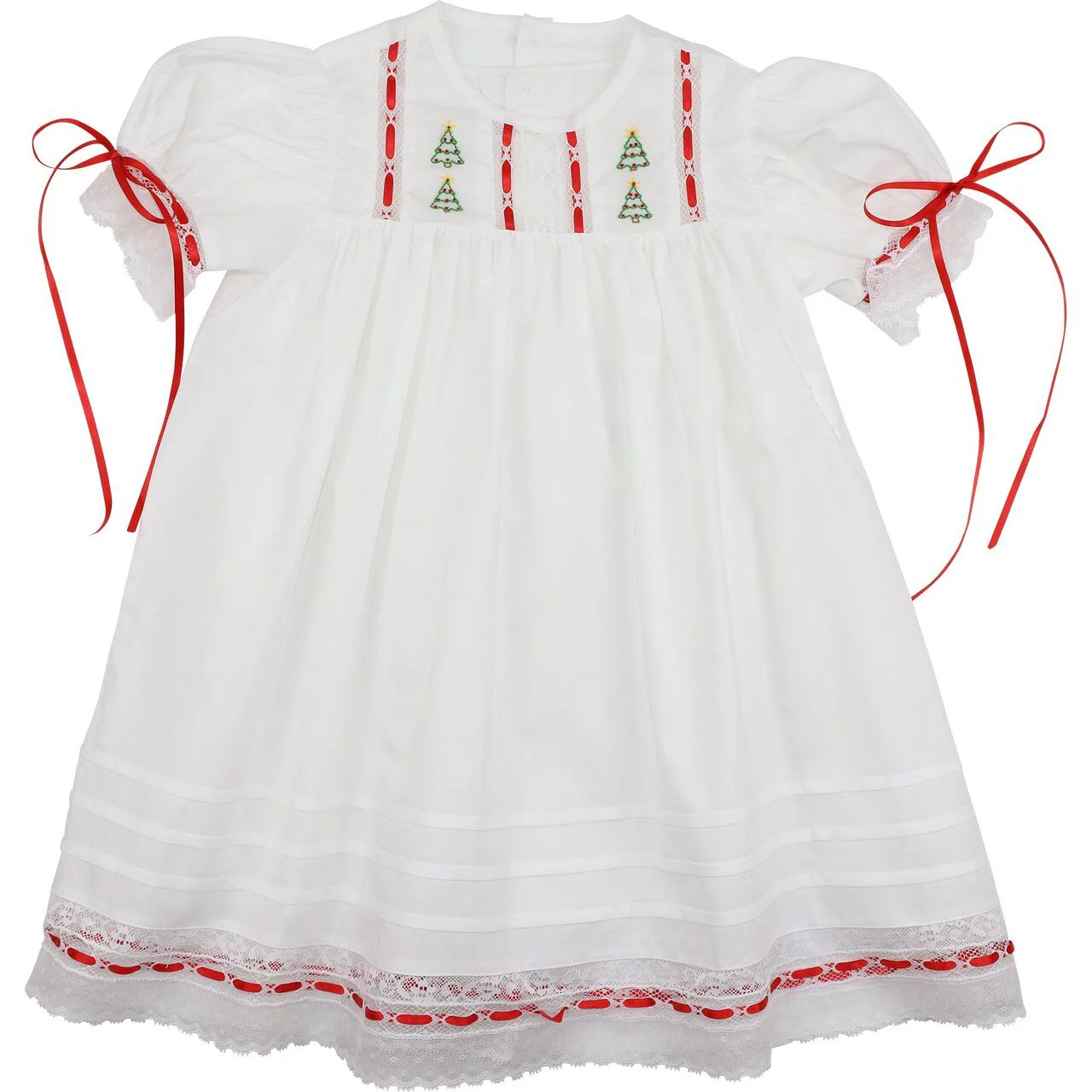 Heirloom Embroidered Christmas Tree Dress