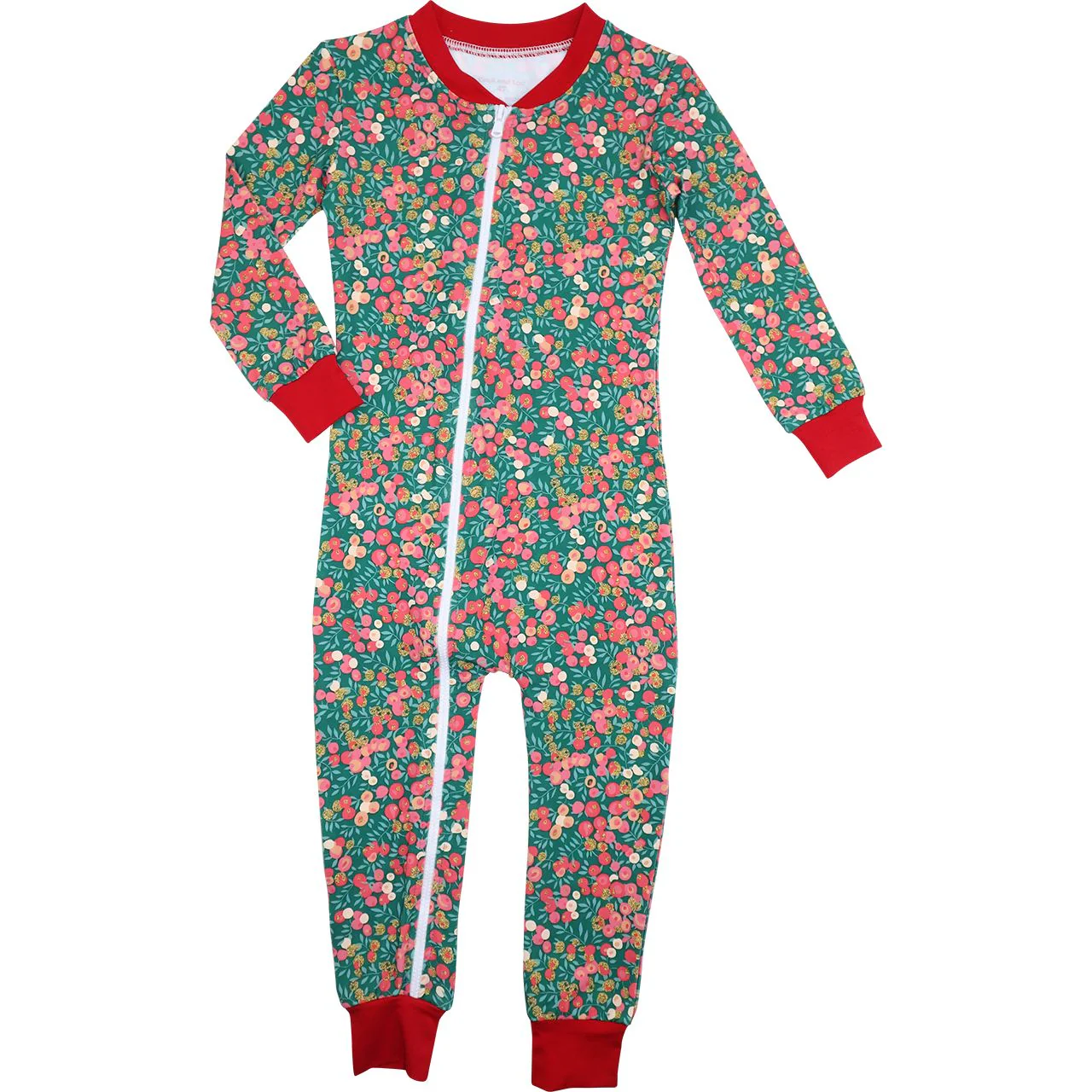 Holly And Berries Knit Zipper Pajamas - Image 2