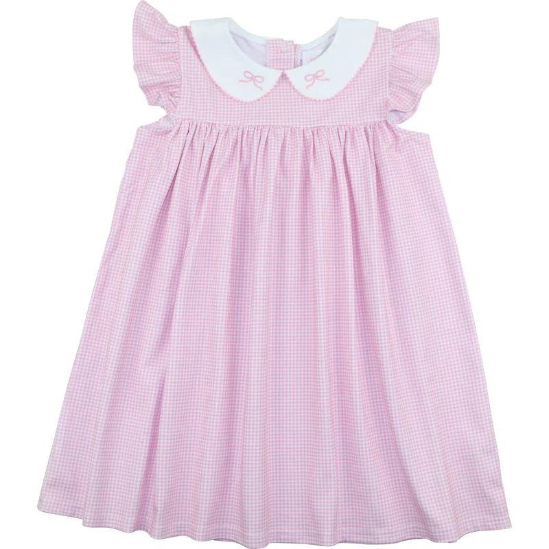 Knit Embroidered Bow Dress