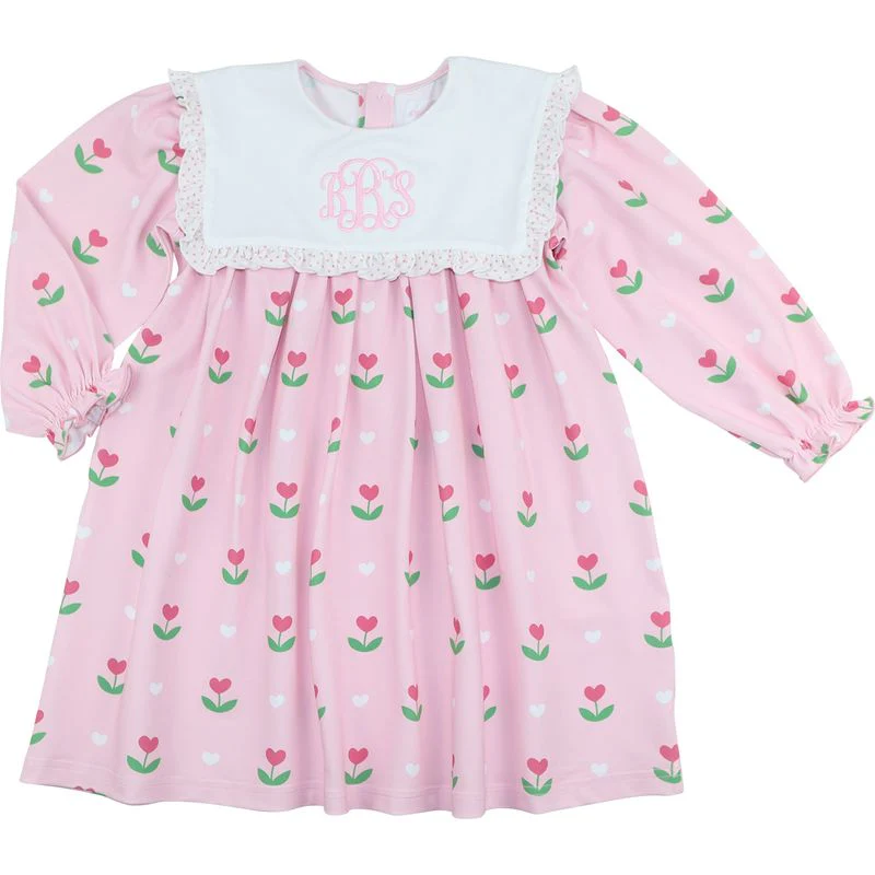 Knit Flower Heart Dress
