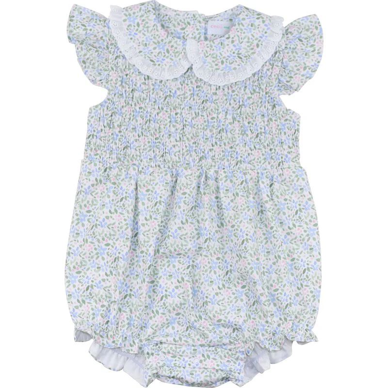 Mini Floral Smocked Bubble