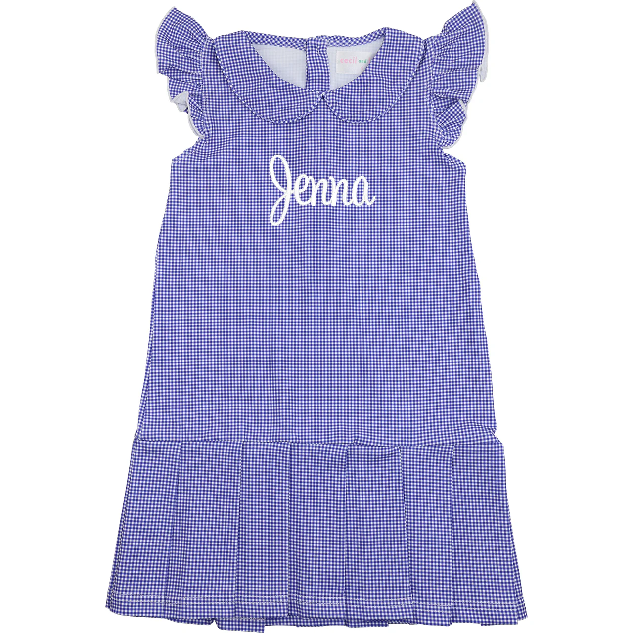 Navy Gingham Tennis Dress
