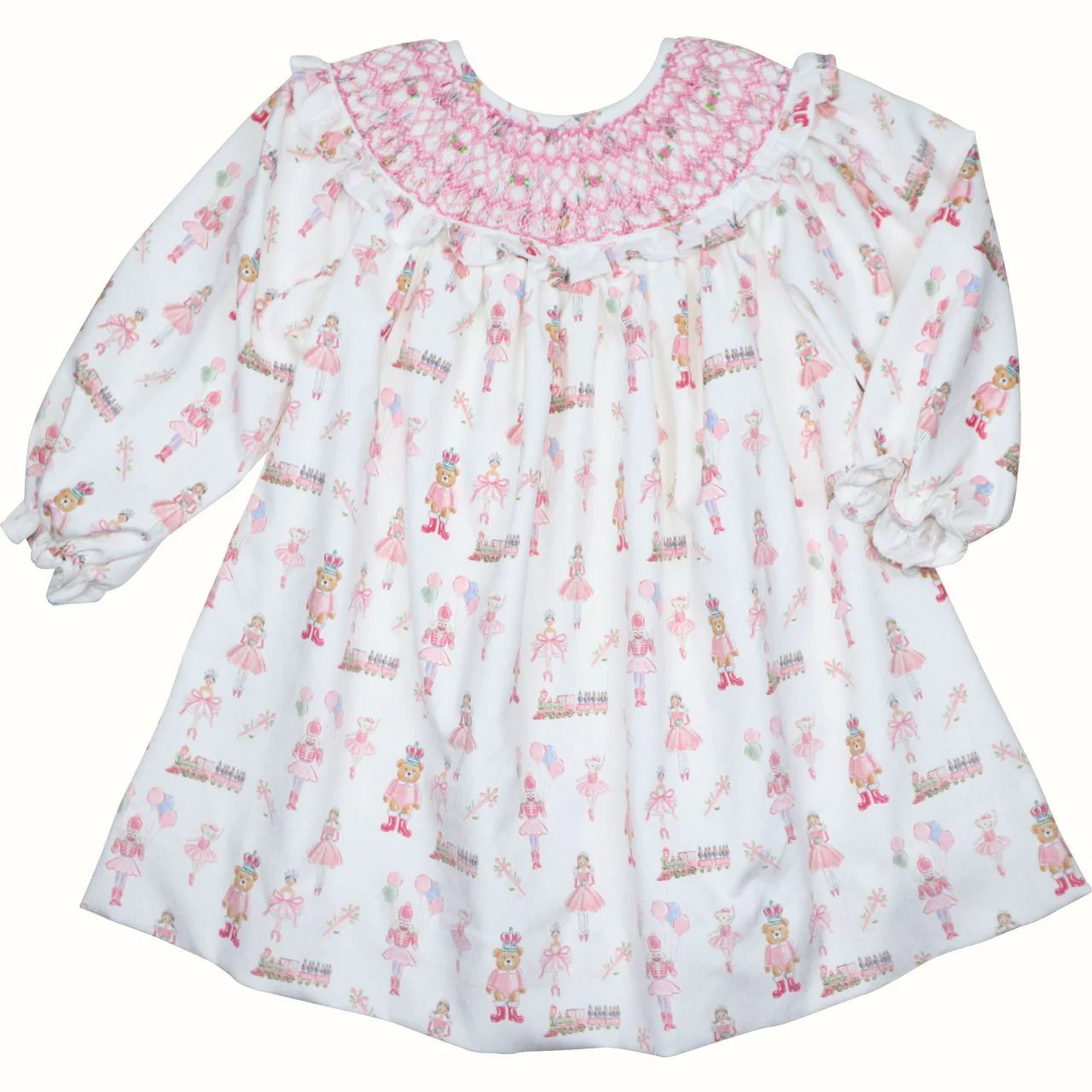Nutcracker Ballet Smocked Corduroy Dress