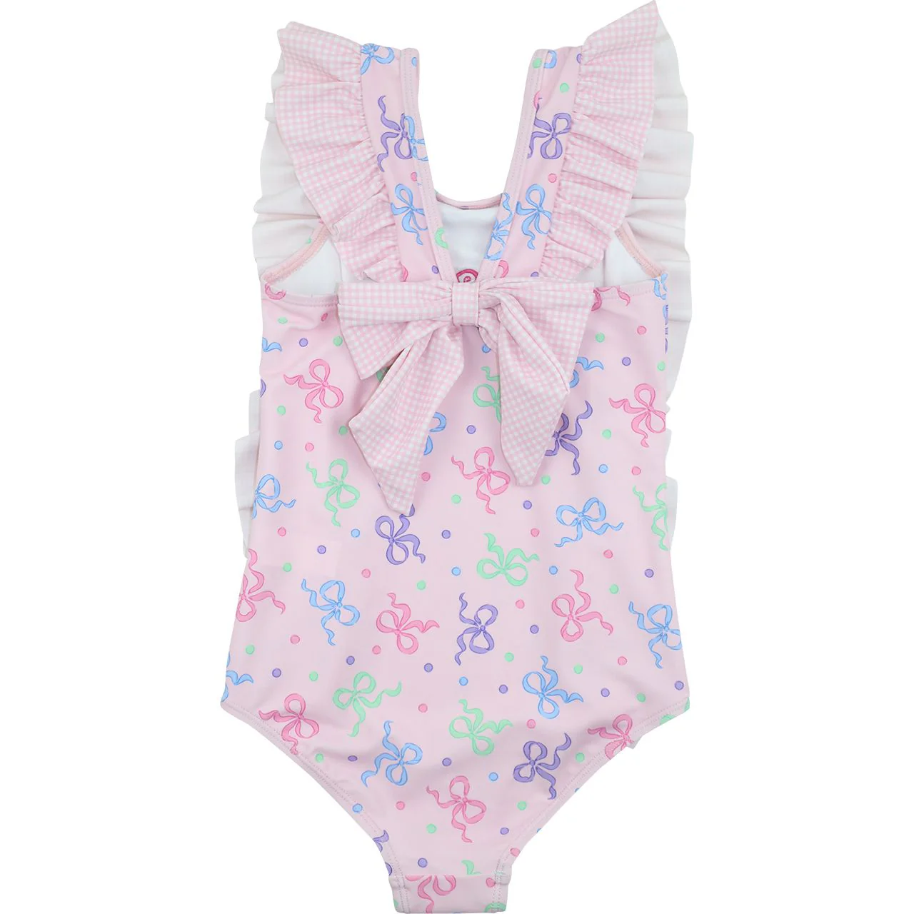 Pastel Bow Print Swimsuit - Image 2
