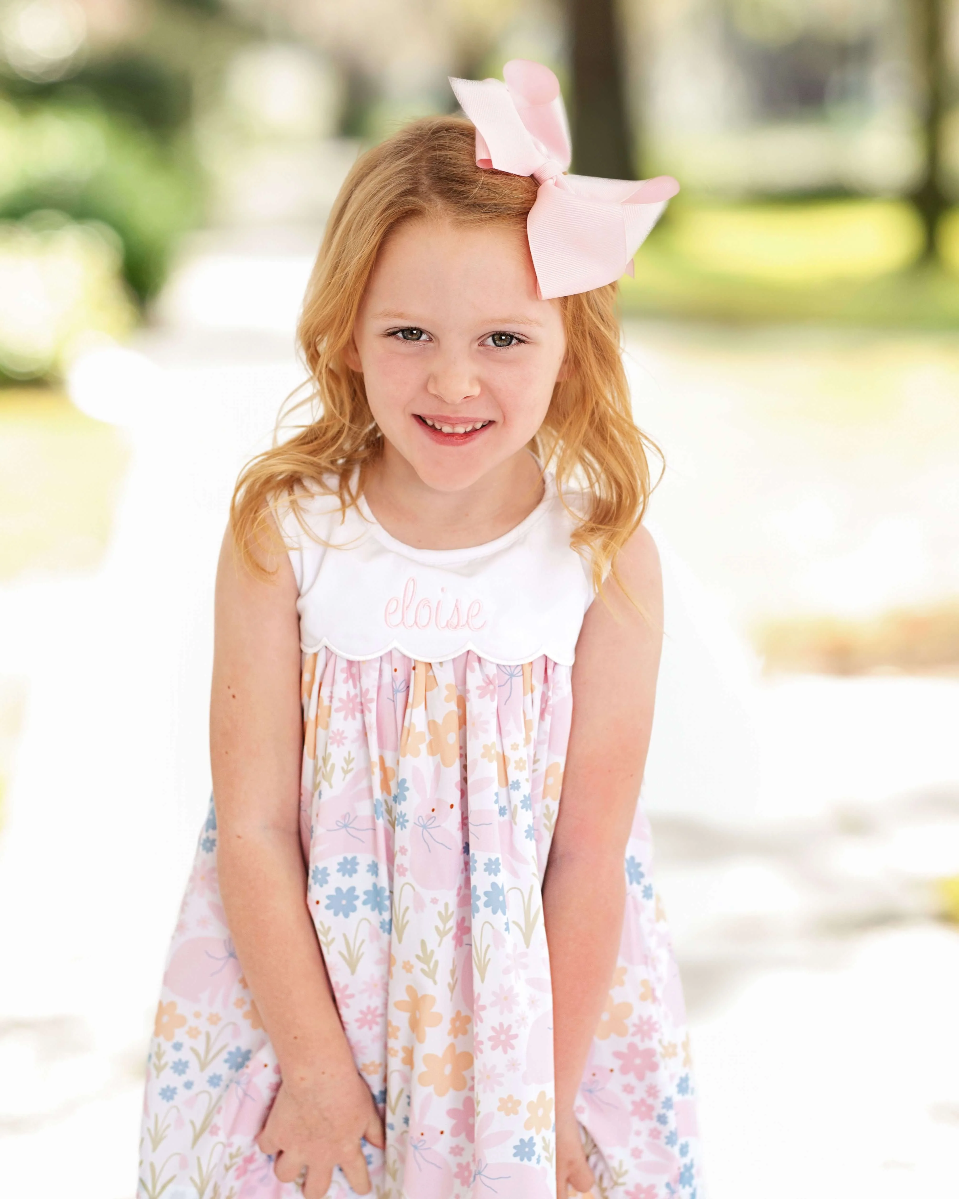 Pastel Floral Bunny Dress - Image 2