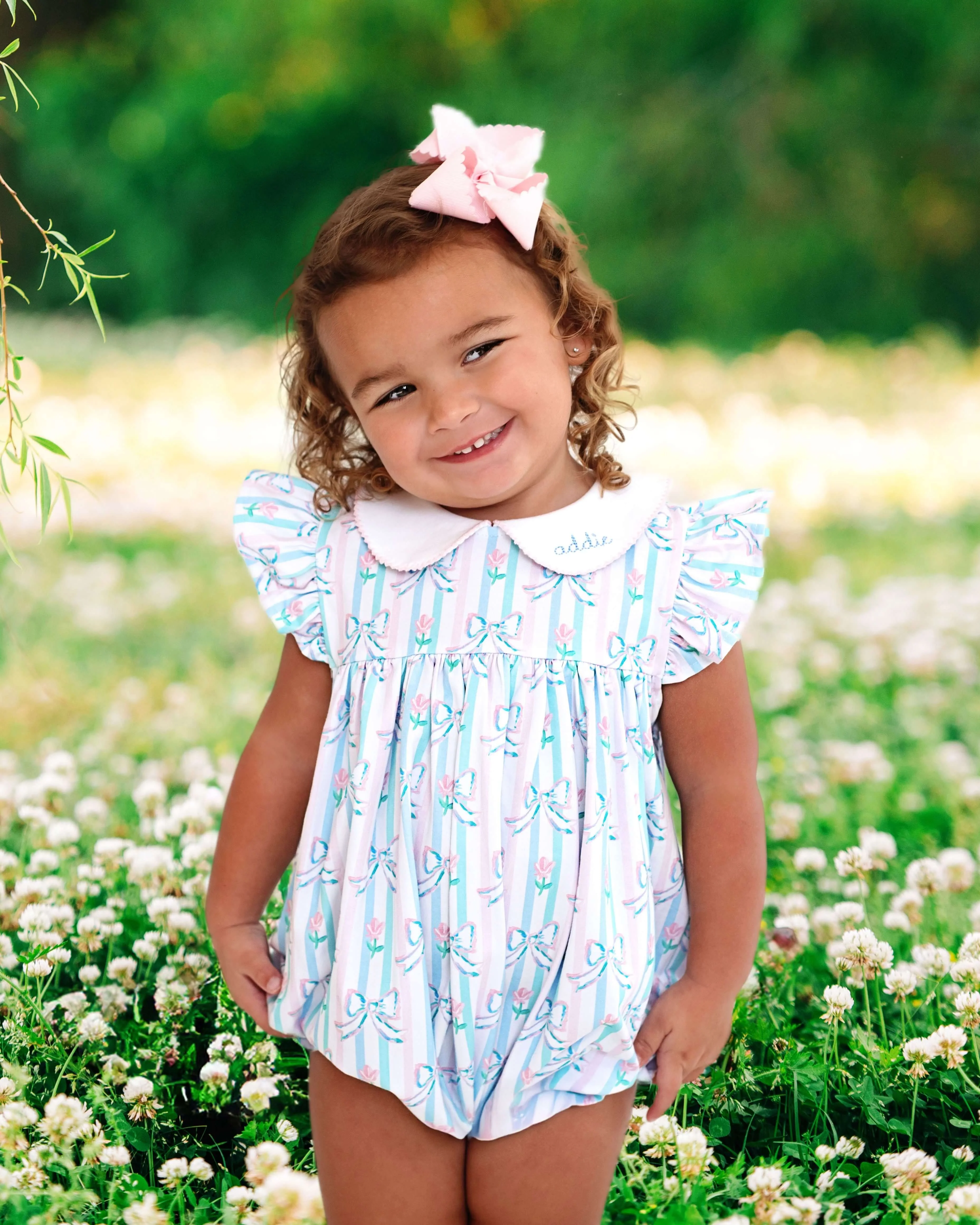 Pastel Flower And Bow Knit Bubble - Image 2