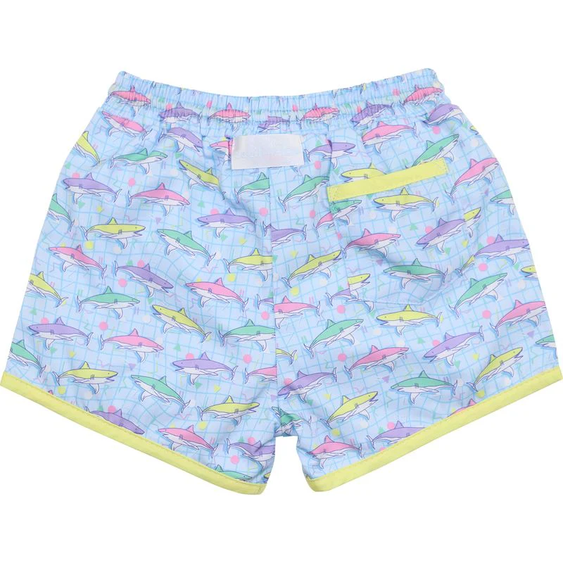 Pastel Shark Swim Trunks - Image 3