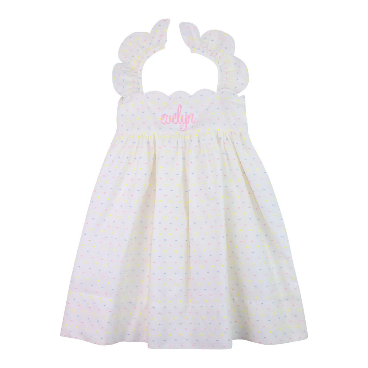 Pastel Swiss Dot Dress