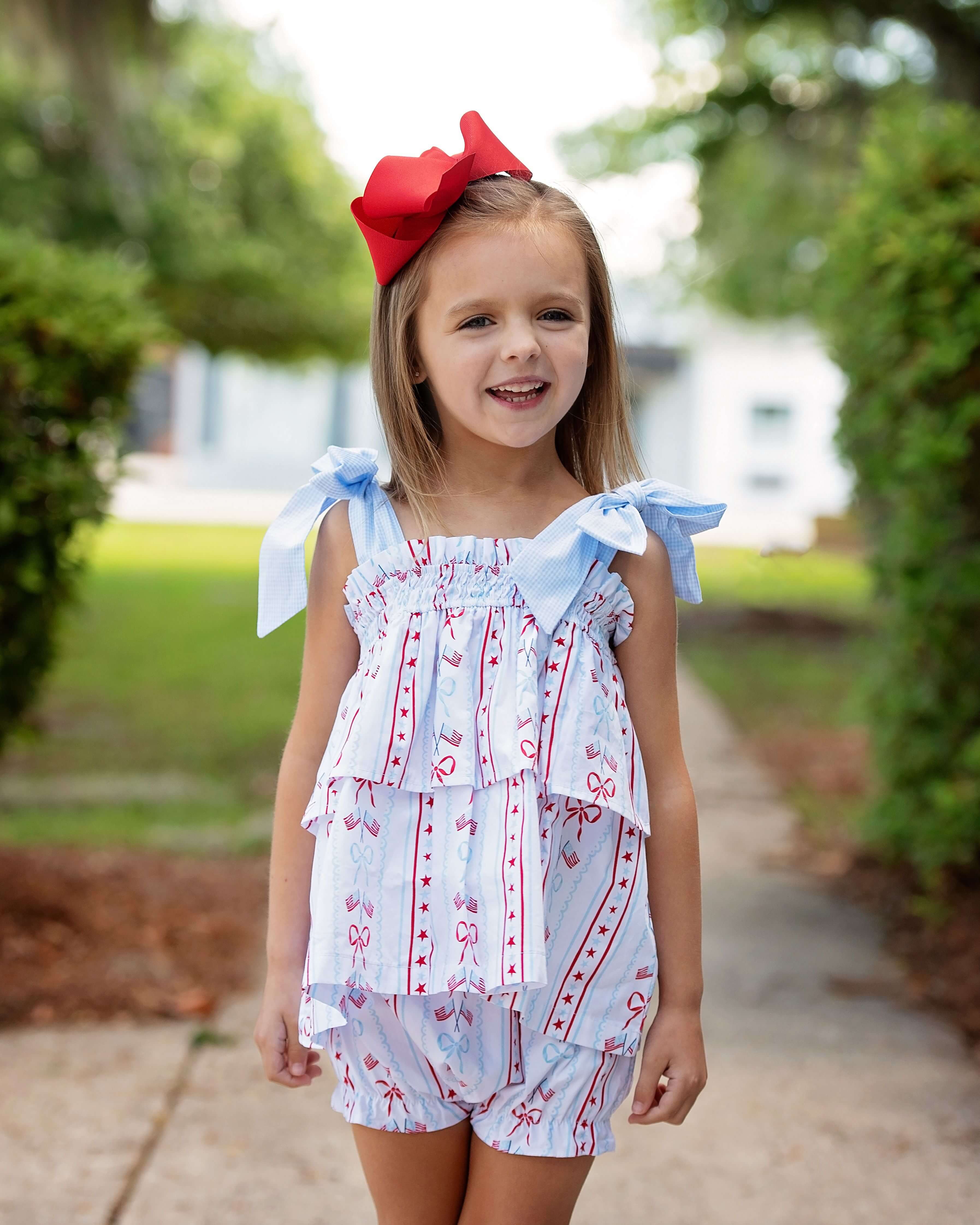 Patriotic Shoulder Tie Diaper Set - Image 3