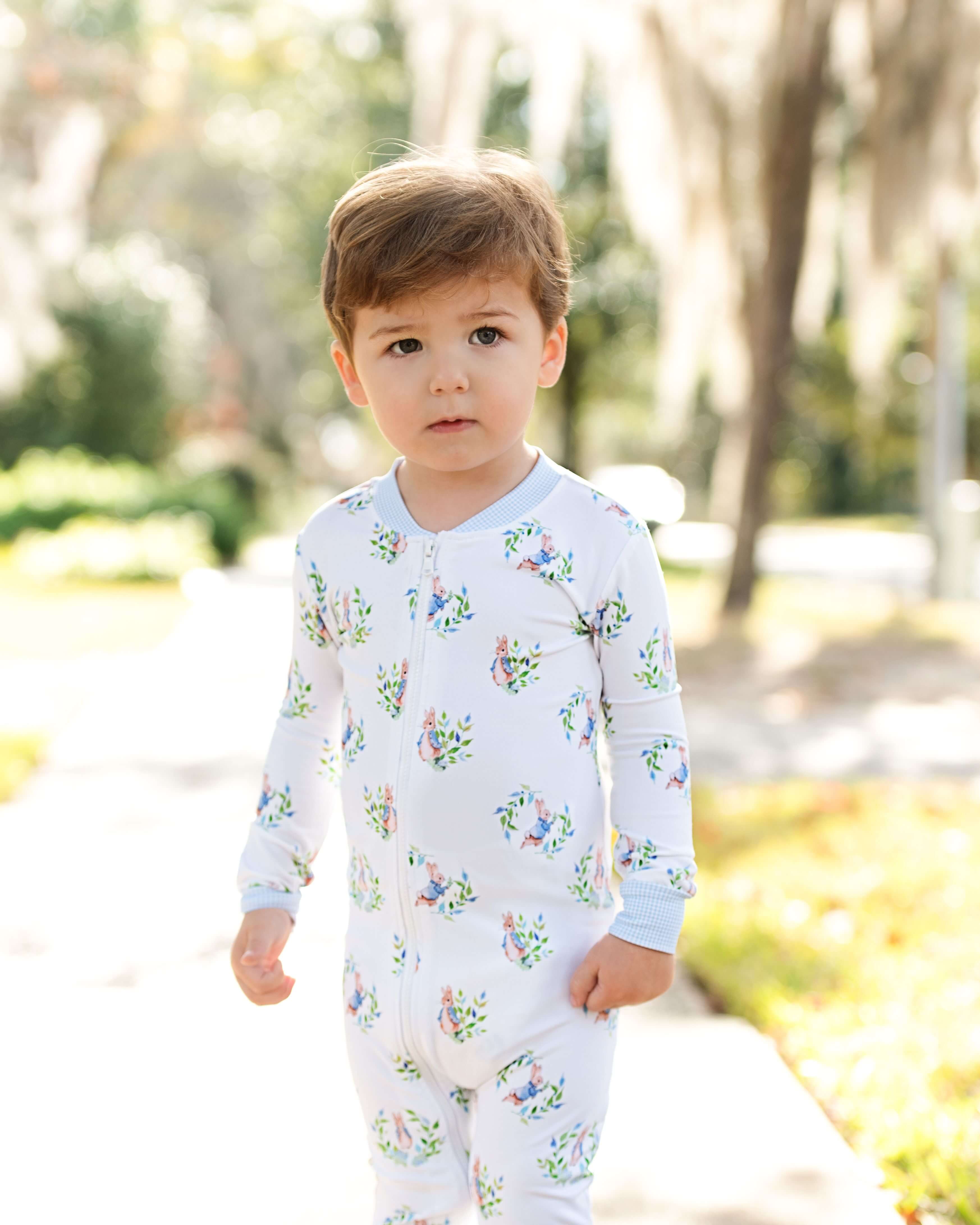 Peter Rabbit Bamboo Knit Zipper Pajamas - Image 2