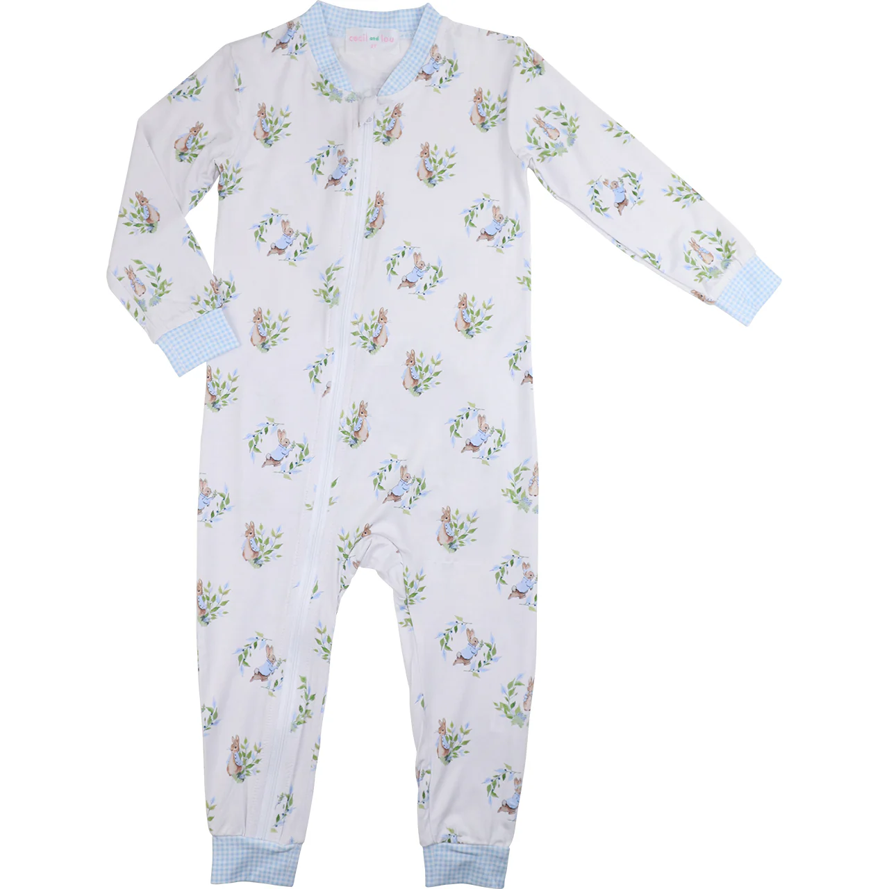 Peter Rabbit Bamboo Knit Zipper Pajamas - Image 3
