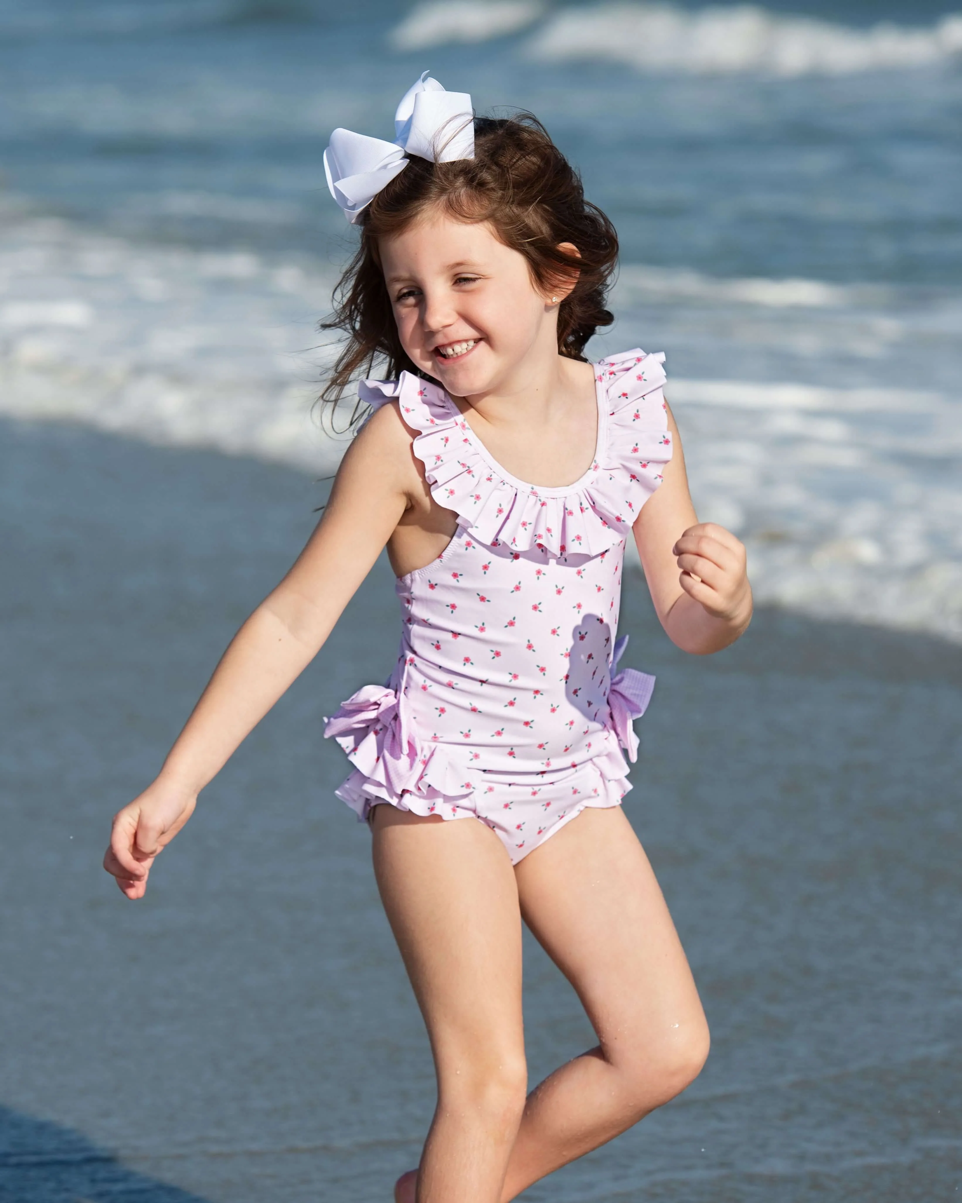 Petite Flower Bow Swimsuit - Image 2
