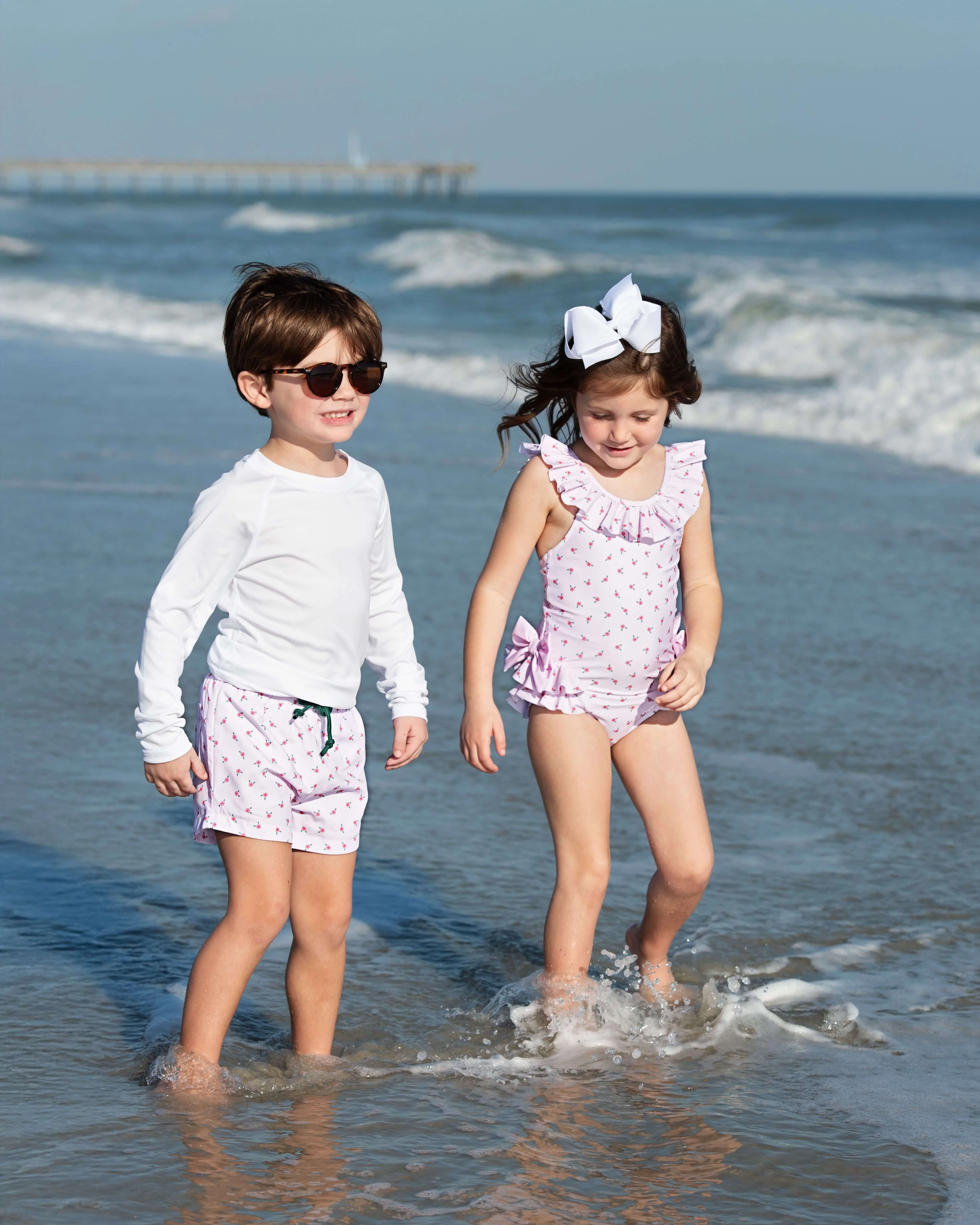 Petite Flower Swim Trunks - Image 2
