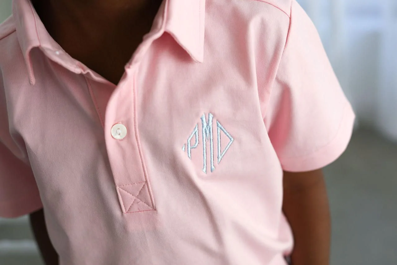 Pink And Blue Plaid Seersucker Short Set - Image 3
