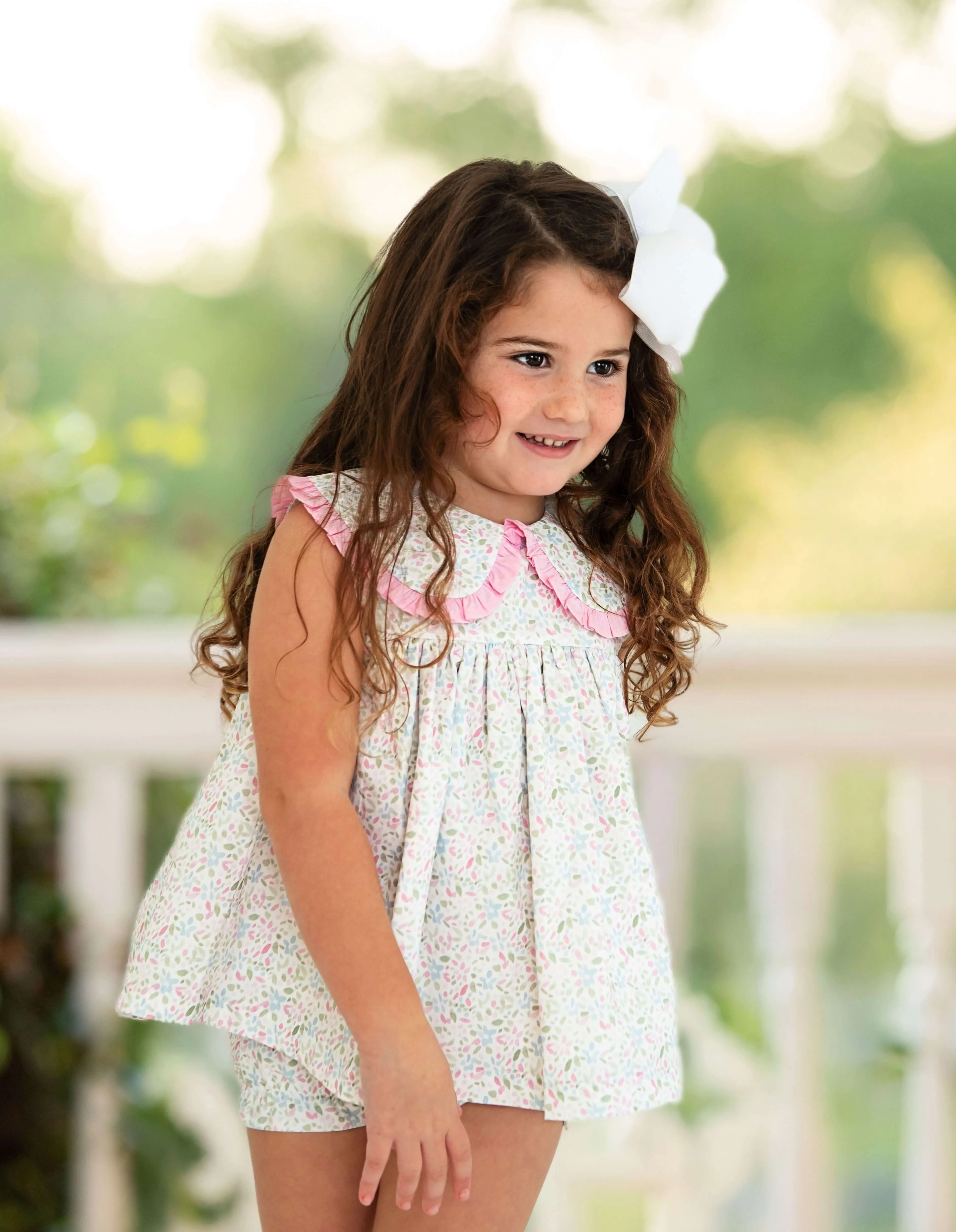 Pink And Green Floral Diaper Set - Image 2
