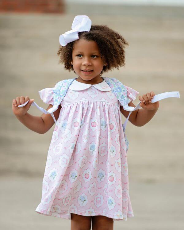 Pink Back To School Knit Dress - Image 2