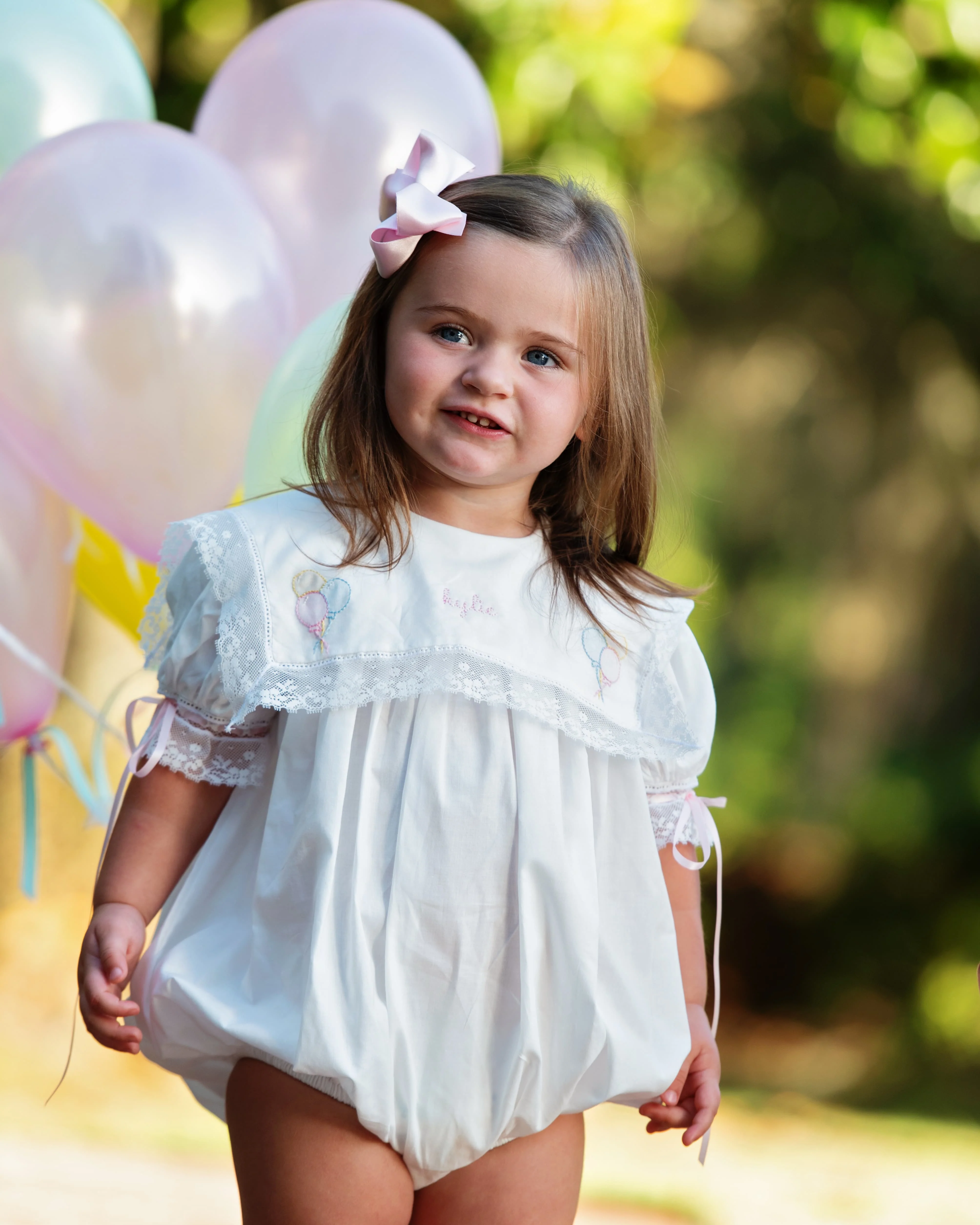Pink Birthday Balloon Heirloom Bubble - Image 2
