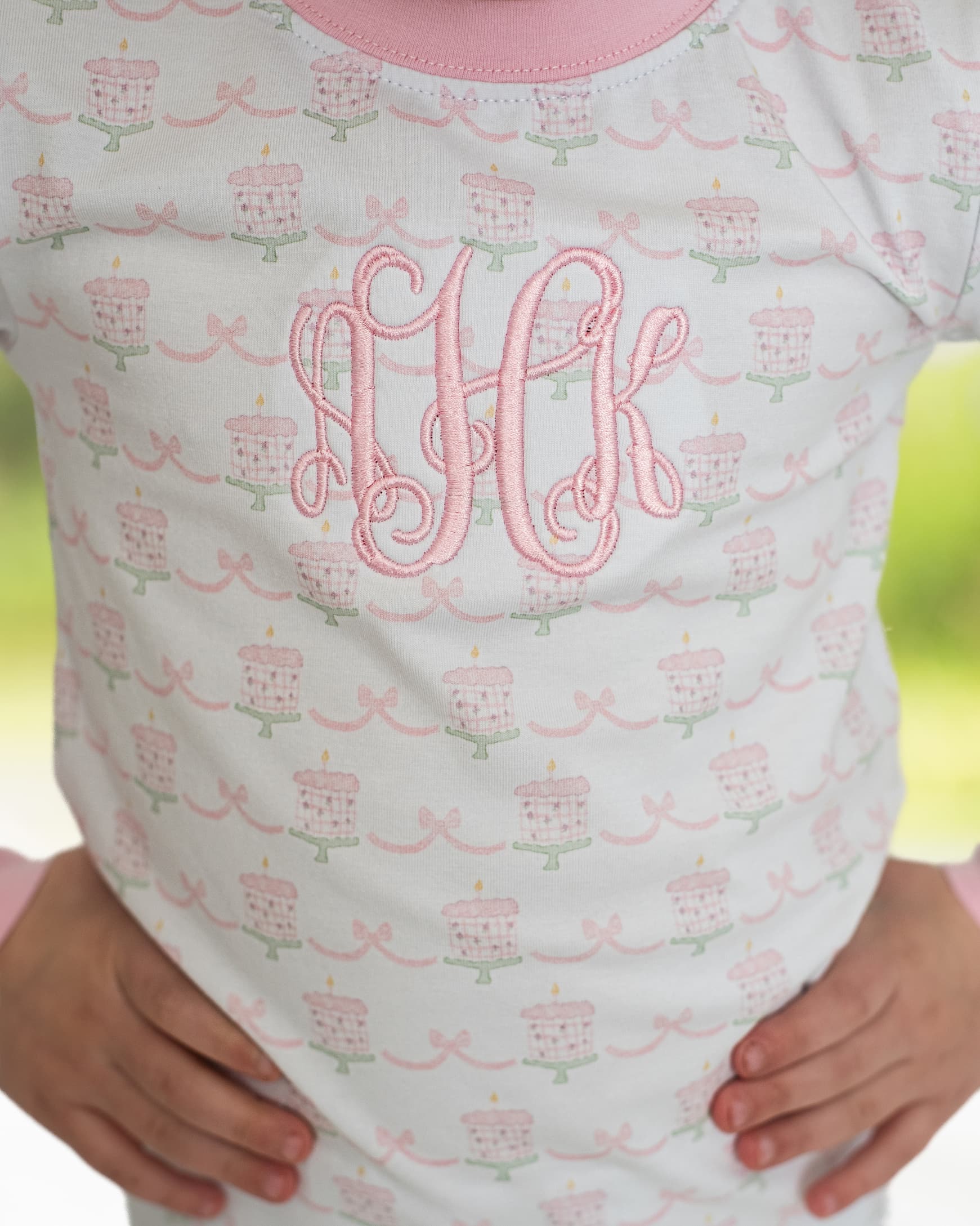 Pink Birthday Cake Knit Pajamas - Image 3