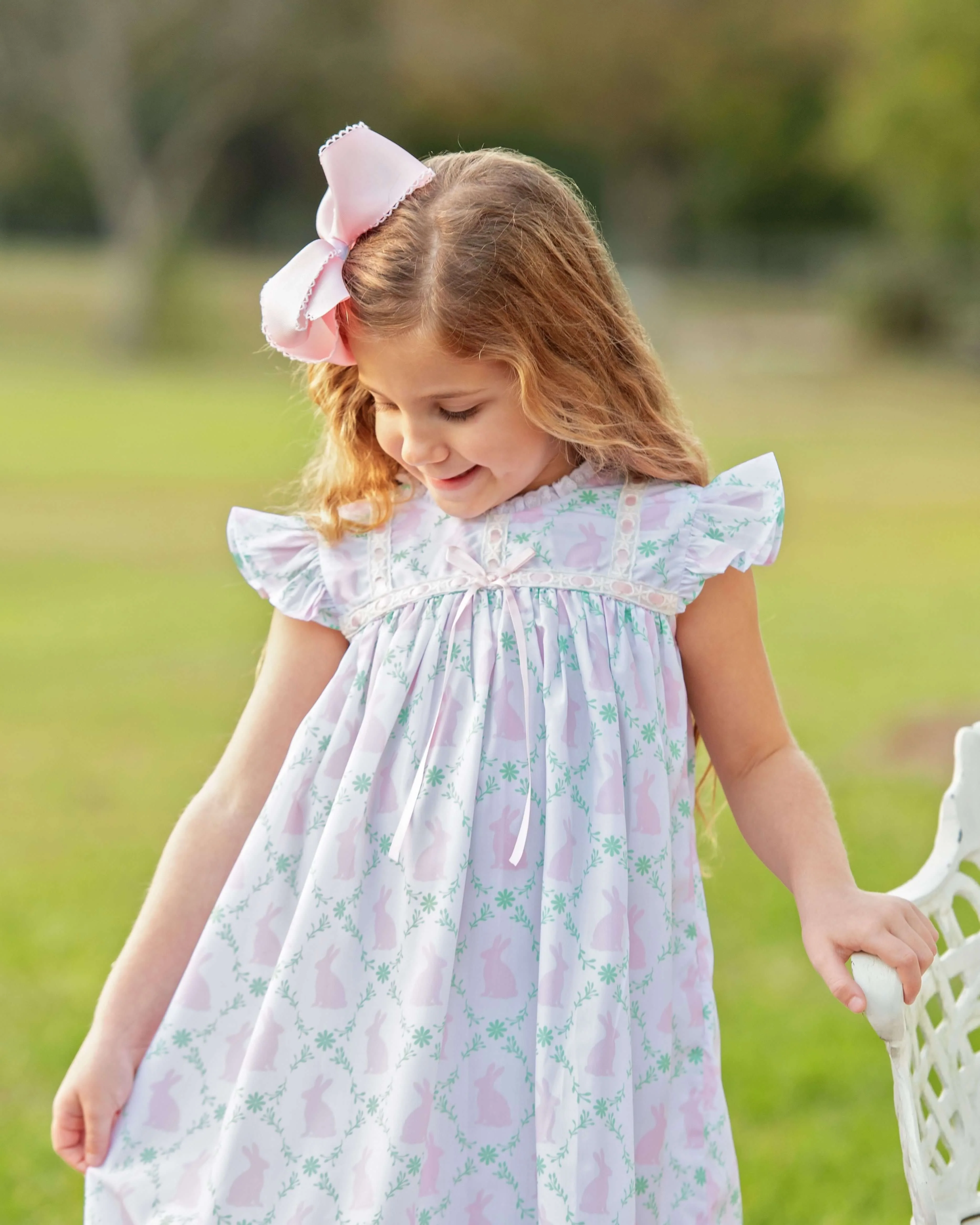 Pink Bunny And Ivy Print Night Gown - Image 2