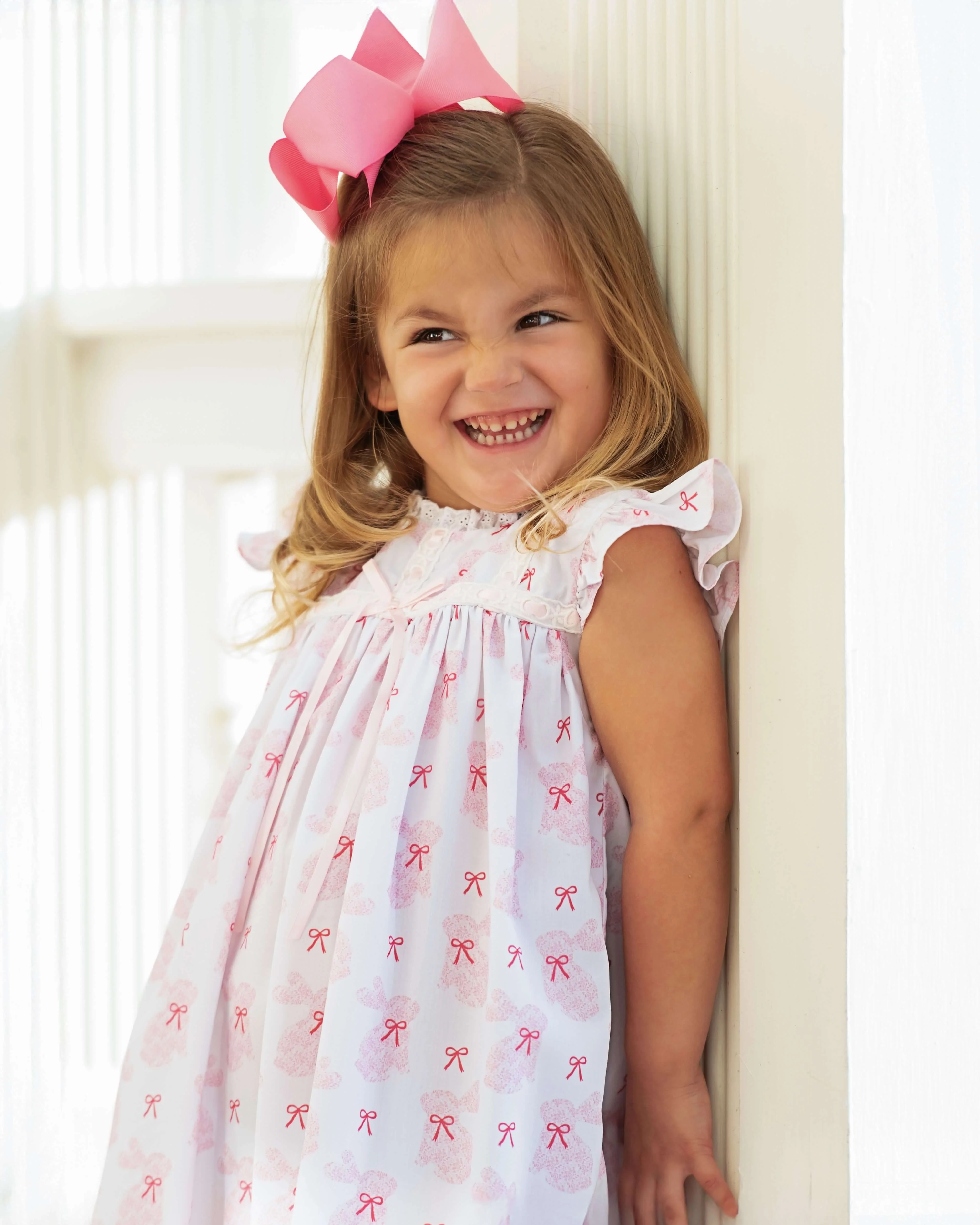 Pink Bunny Print Night Gown - Image 2