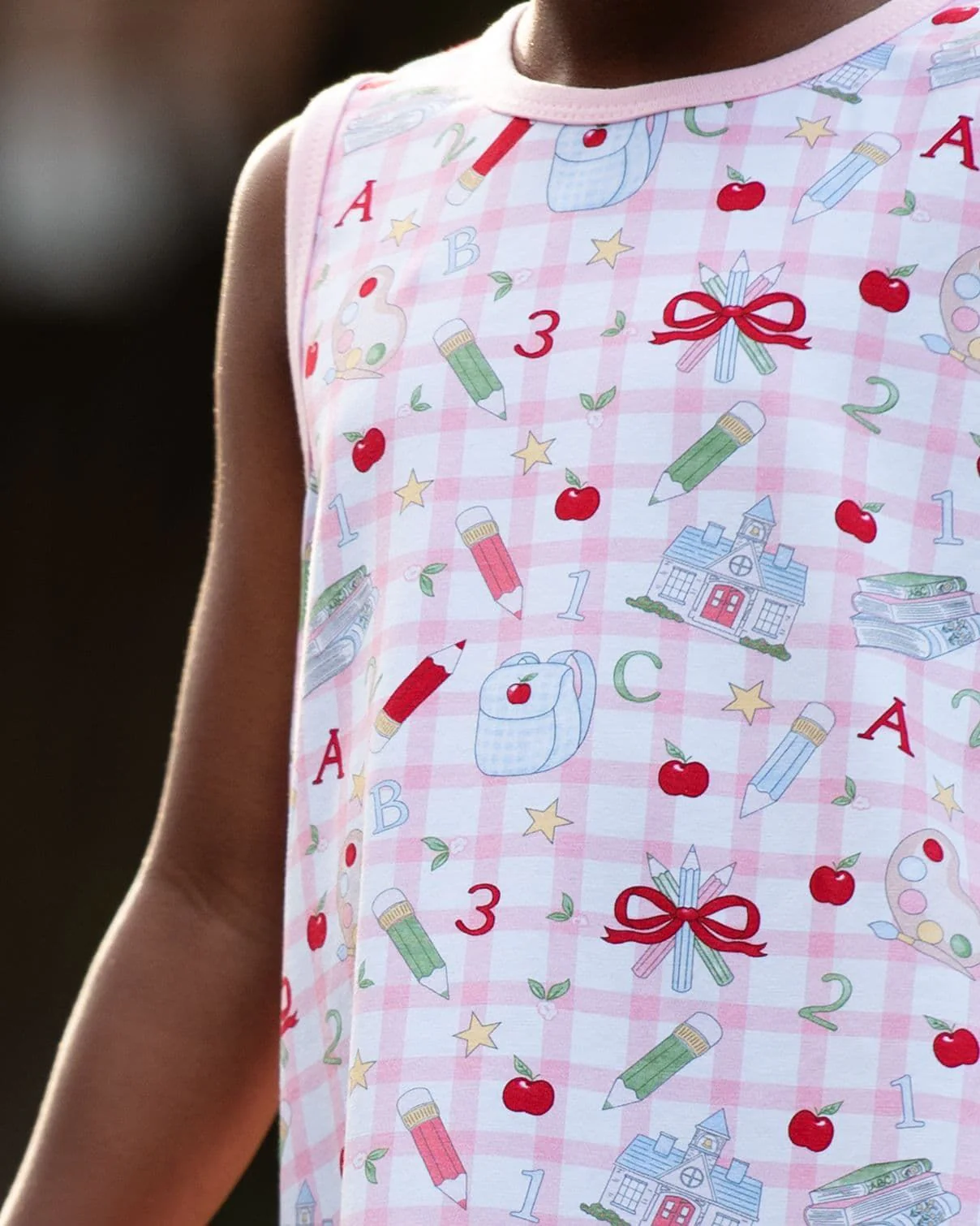 Pink Check Back To School Knit Play Set - Image 2