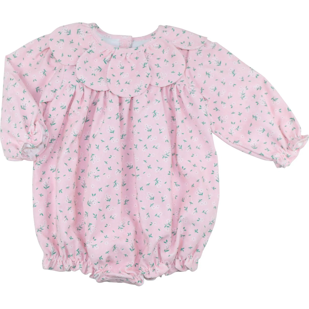 Pink Daisy Corduroy Petal Collar Bubble