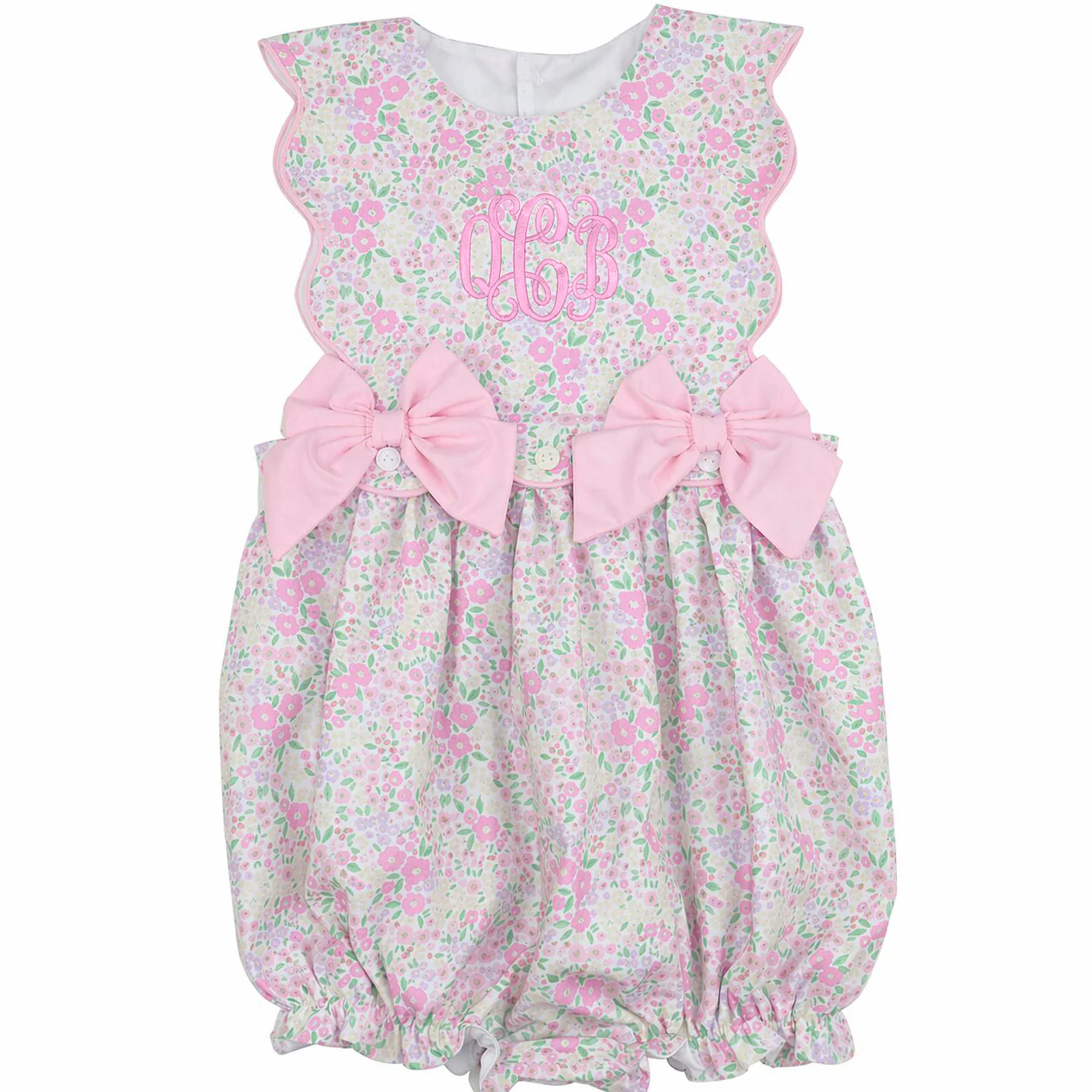 Pink Floral Bow Bubble