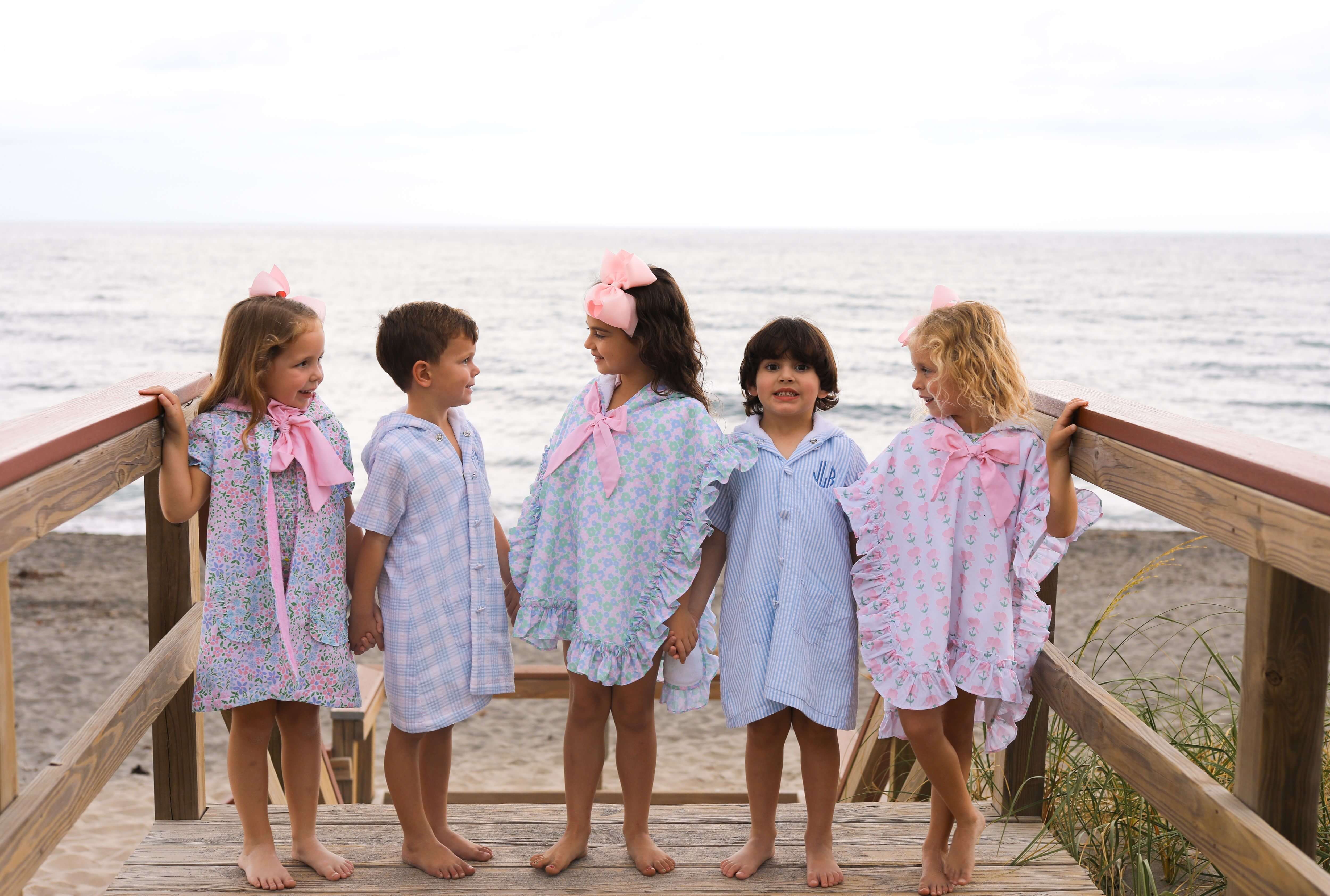 Pink Floral Vines Coverup - Image 2