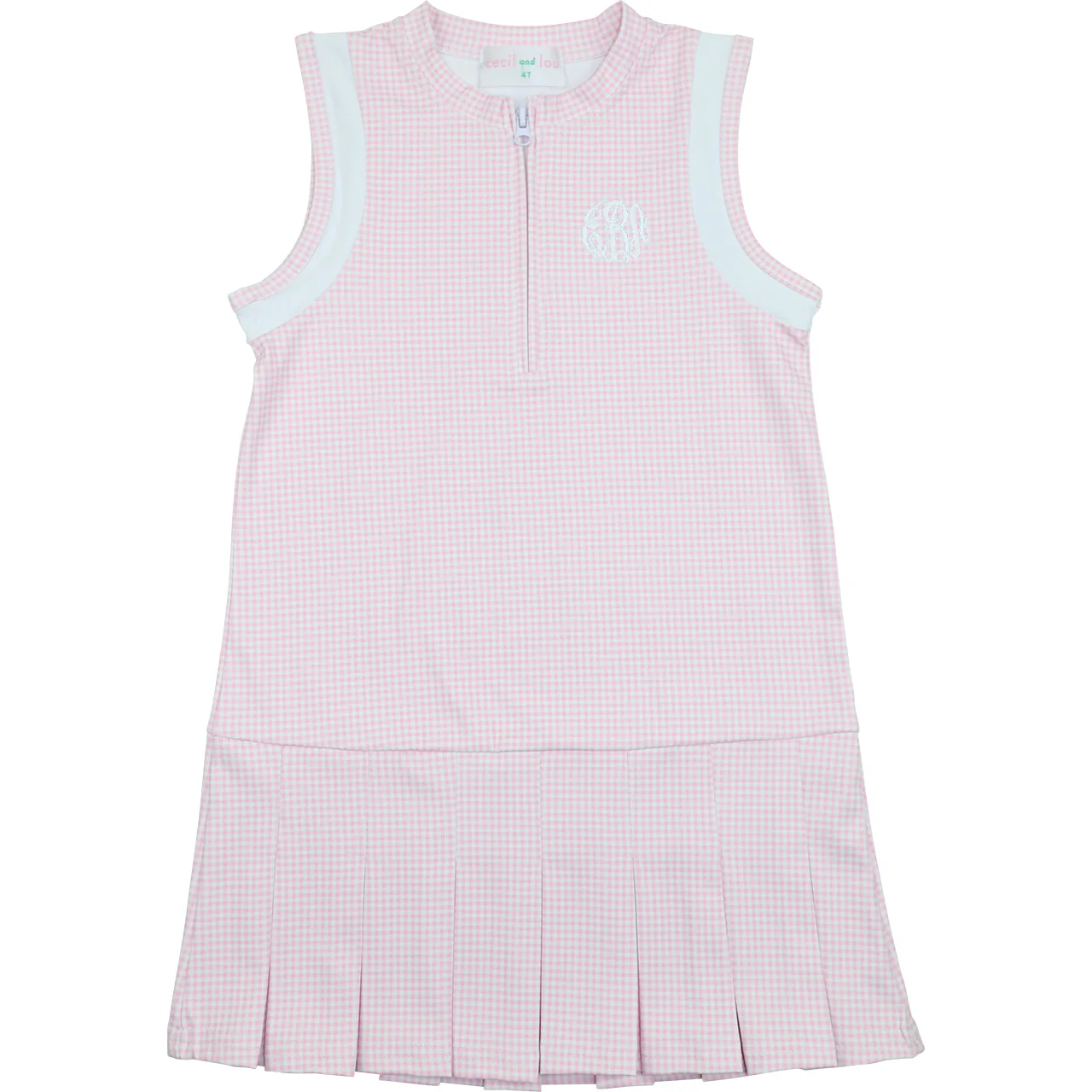 Pink Gingham Tennis Dress (Shorts Included)