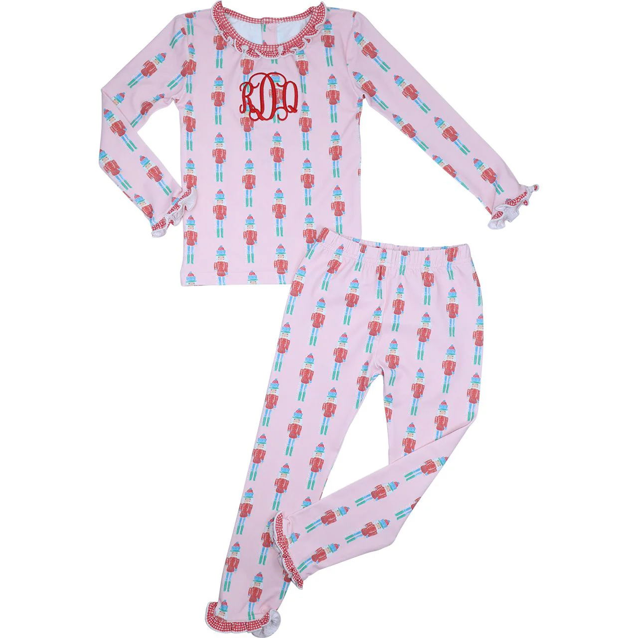 Pink Holiday Nutcracker Knit Pajamas