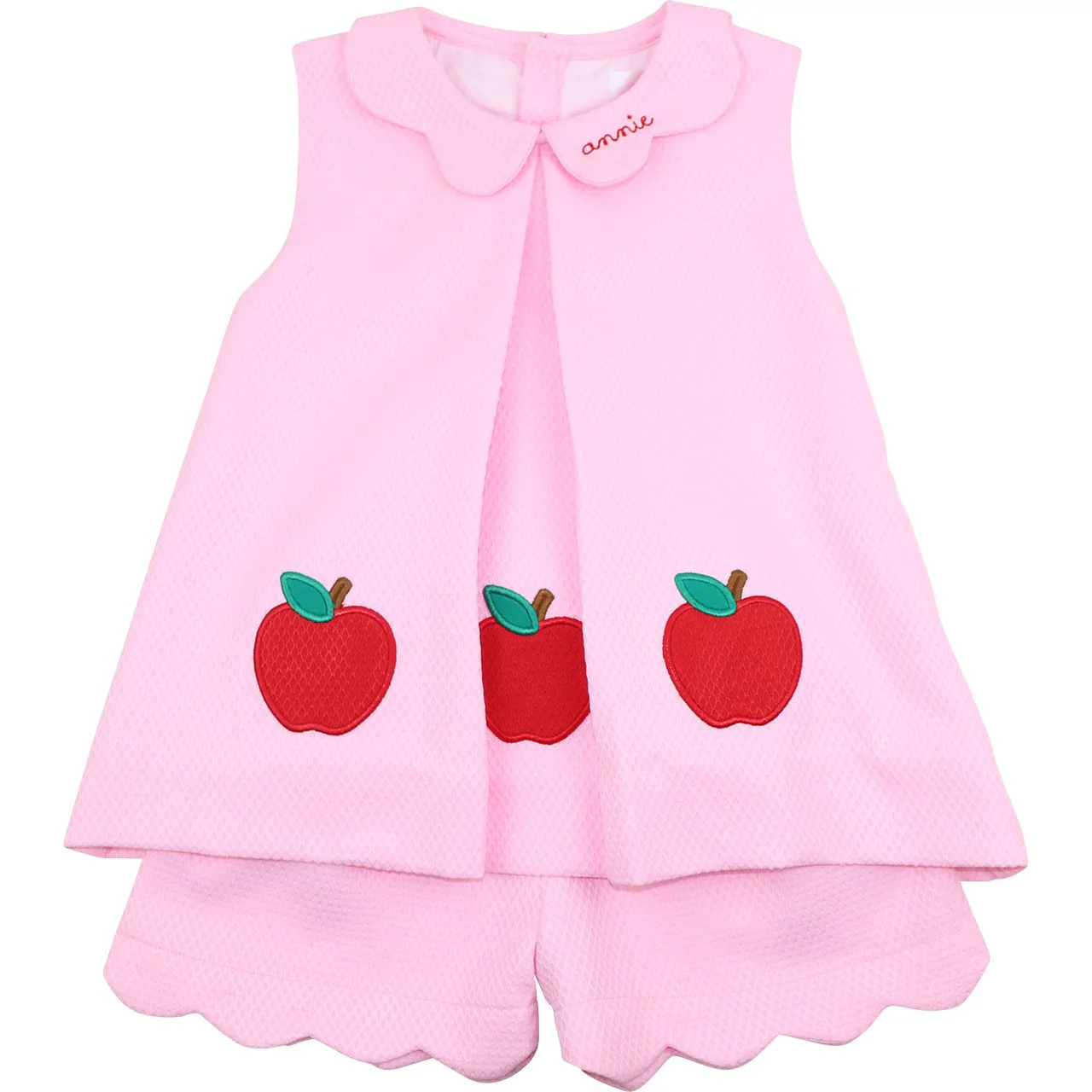 Pink Honeycomb Apple Short Set