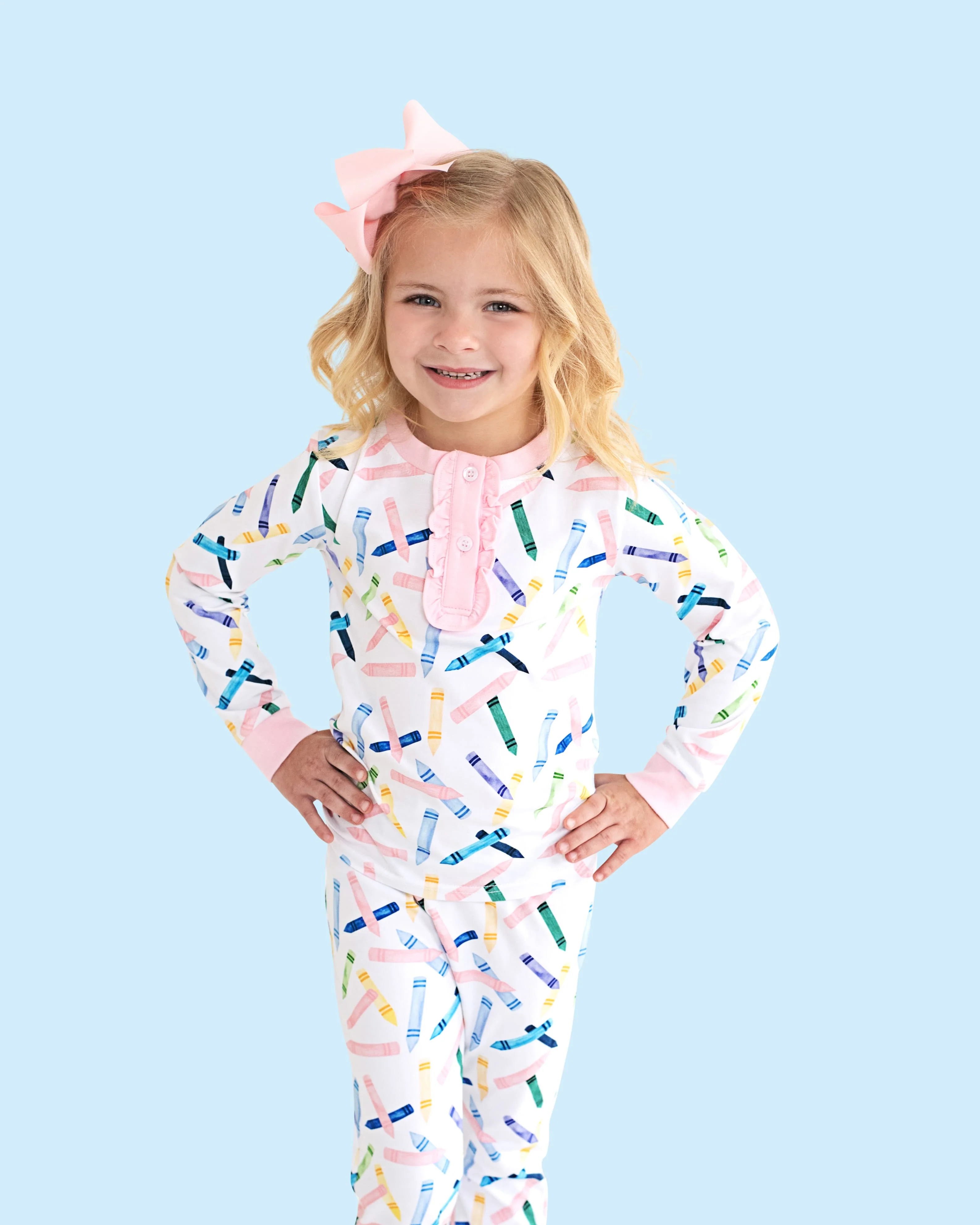 Pink Crayon Pajamas - Image 2