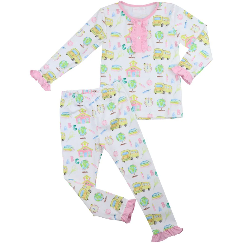 Pink Knit School Days Pajamas