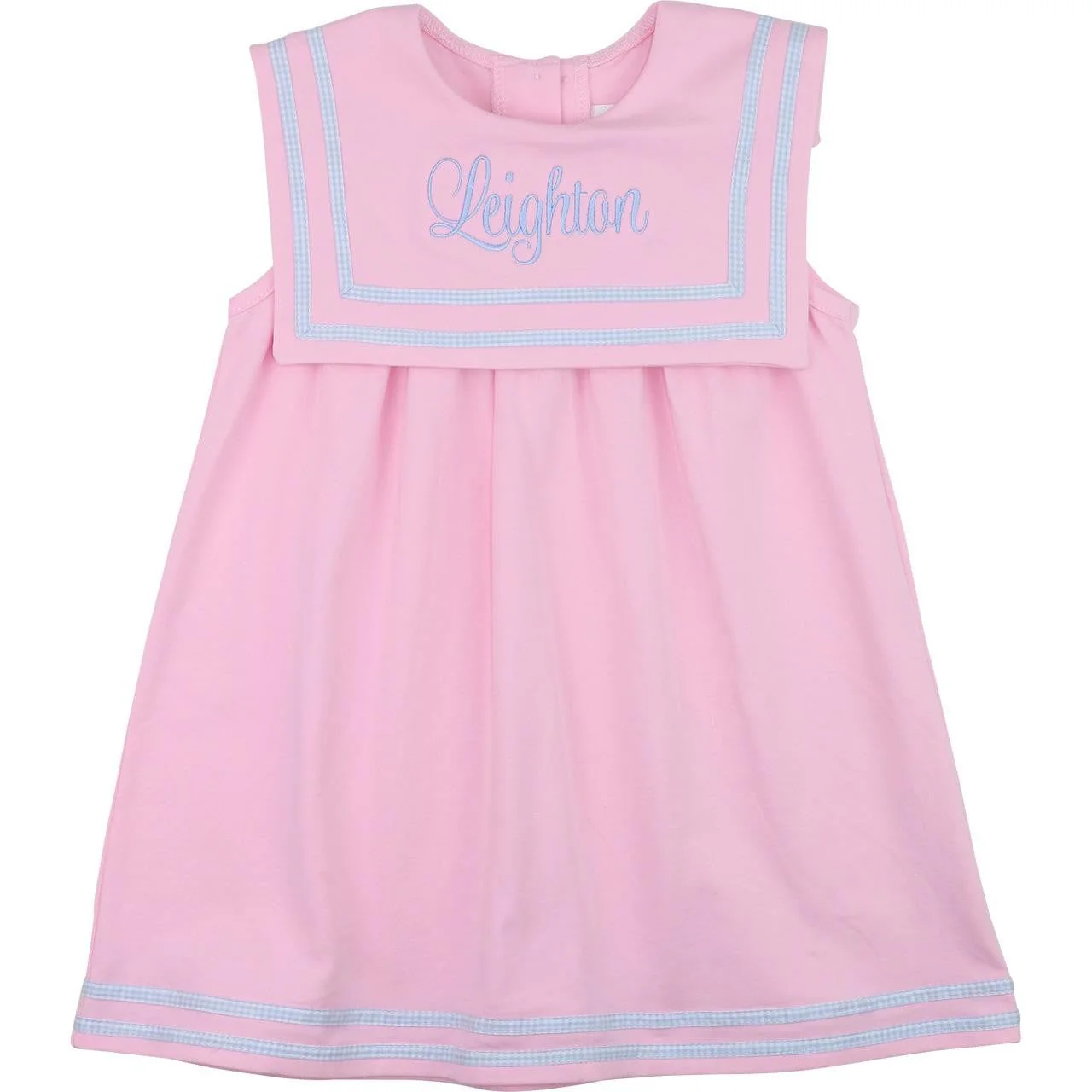 Pink Knit Square Collar Dress