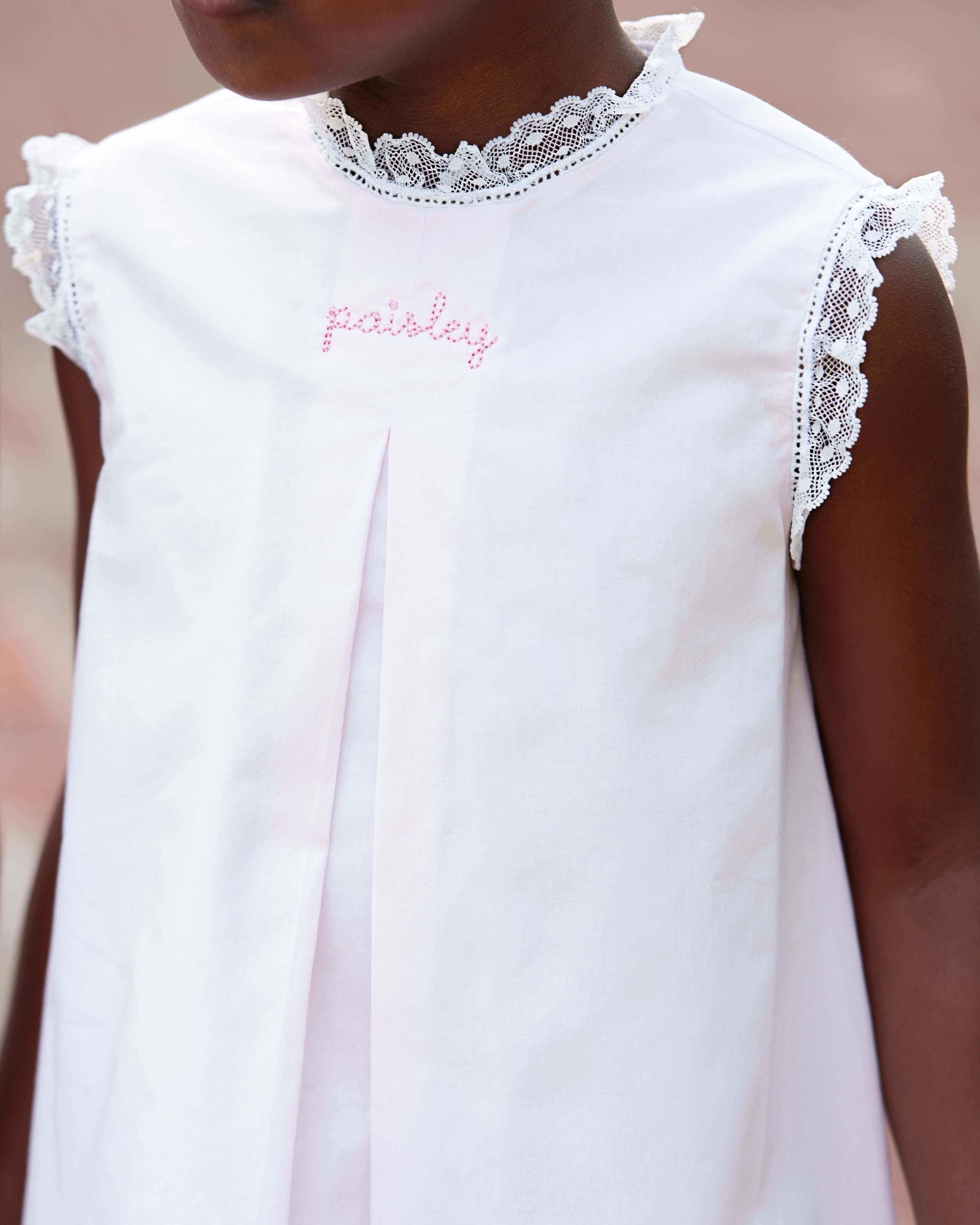 Pink Lace Heirloom Dress - Image 3