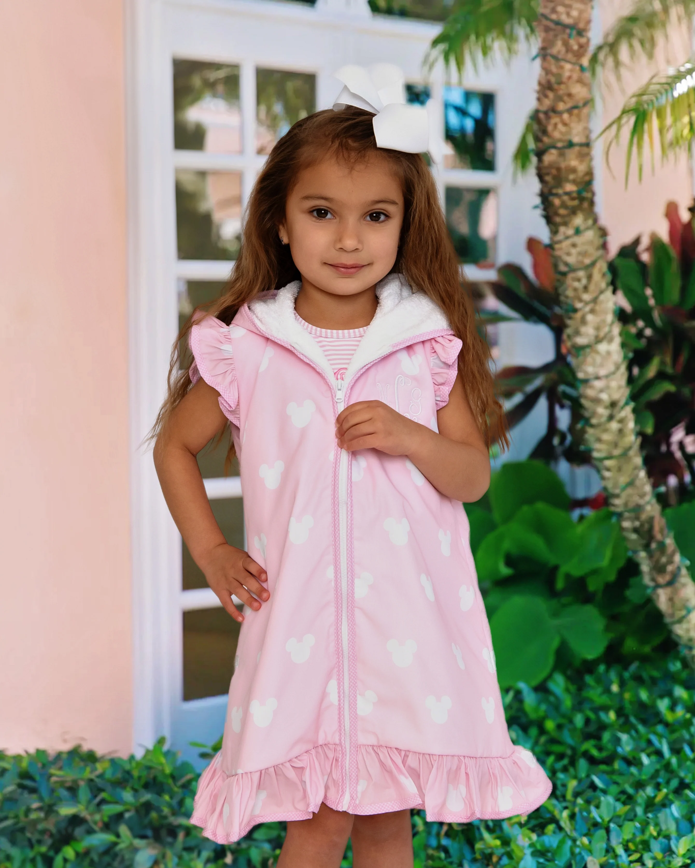 Pink Mouse Ears Print Coverup - Image 3