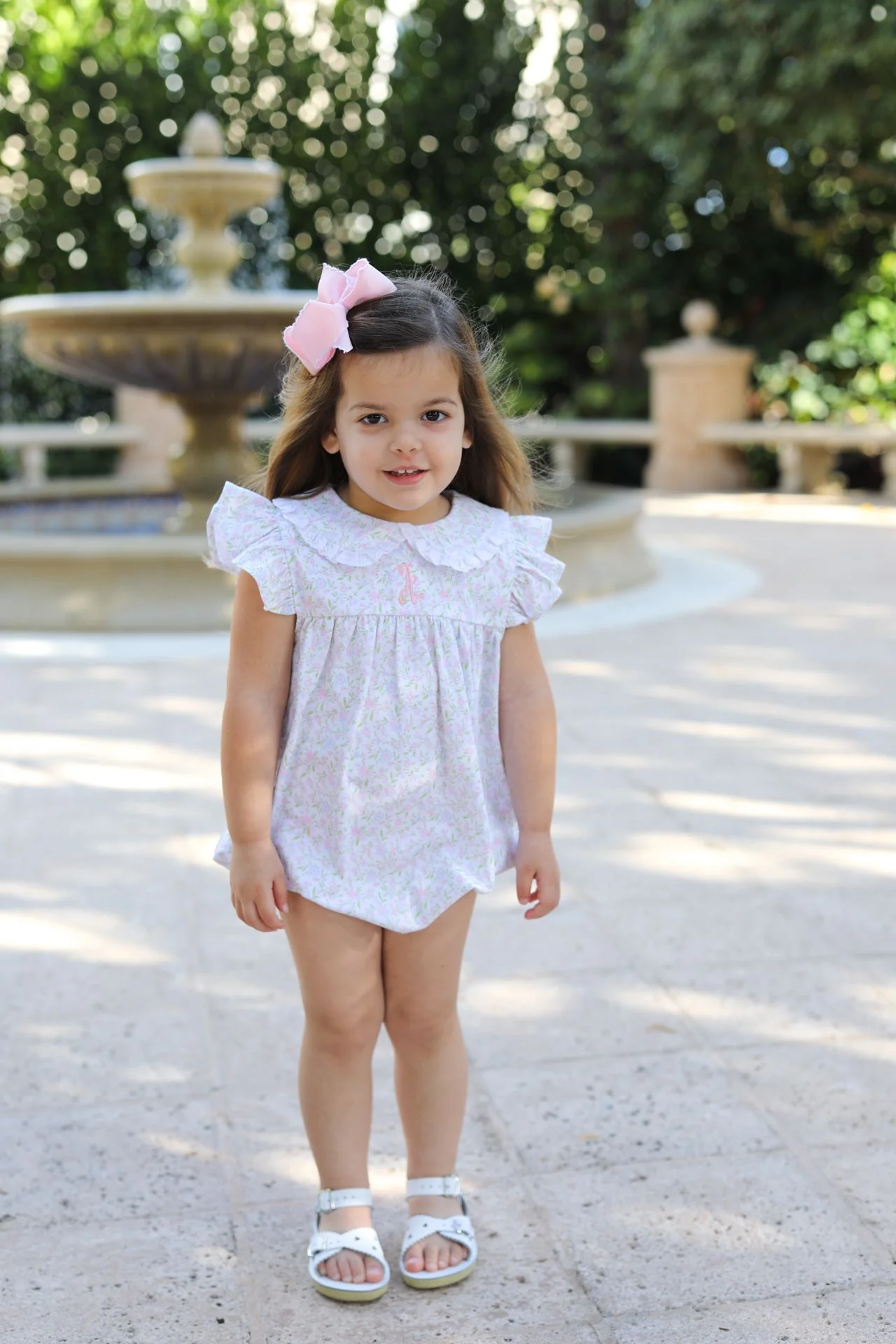 Pink Petite Floral Knit Bubble - Image 2